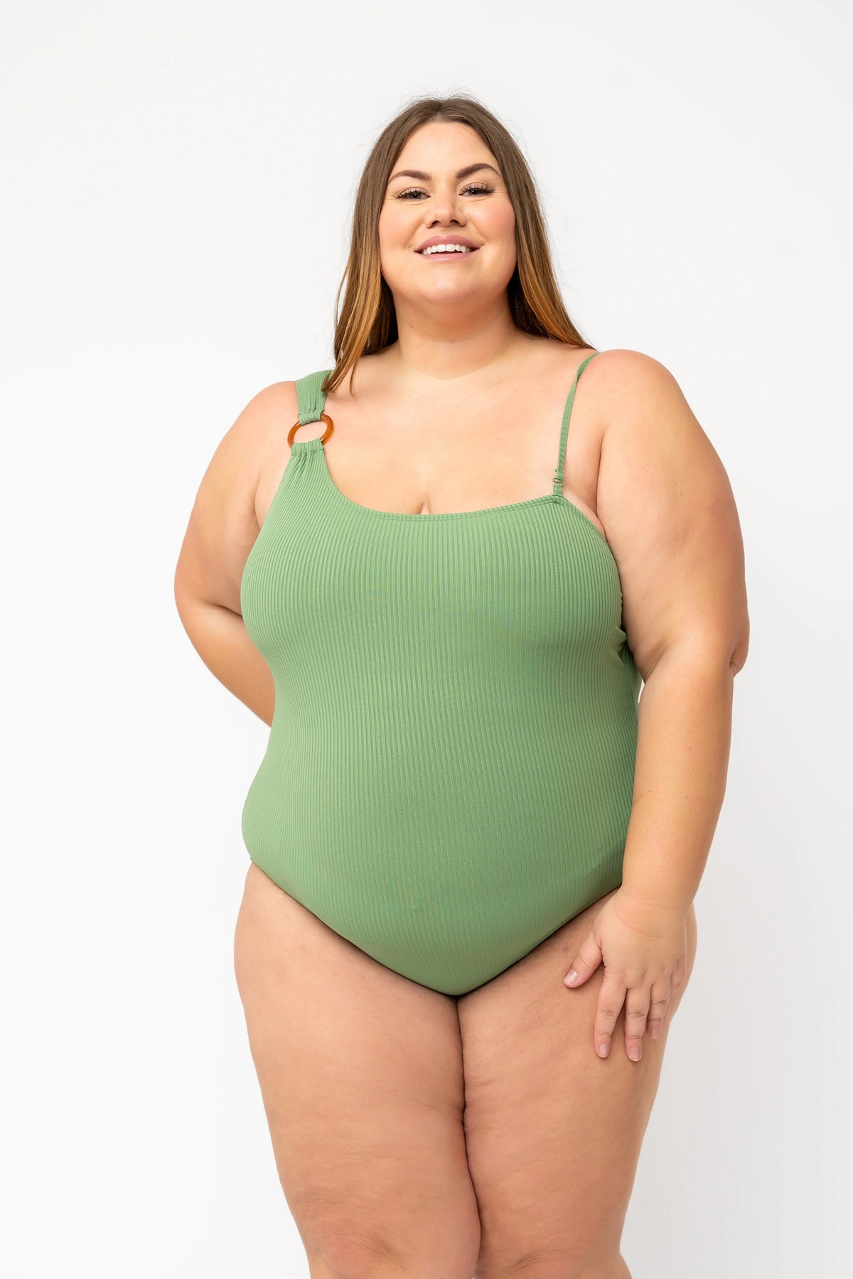 Ripple One Piece | Dark Sage