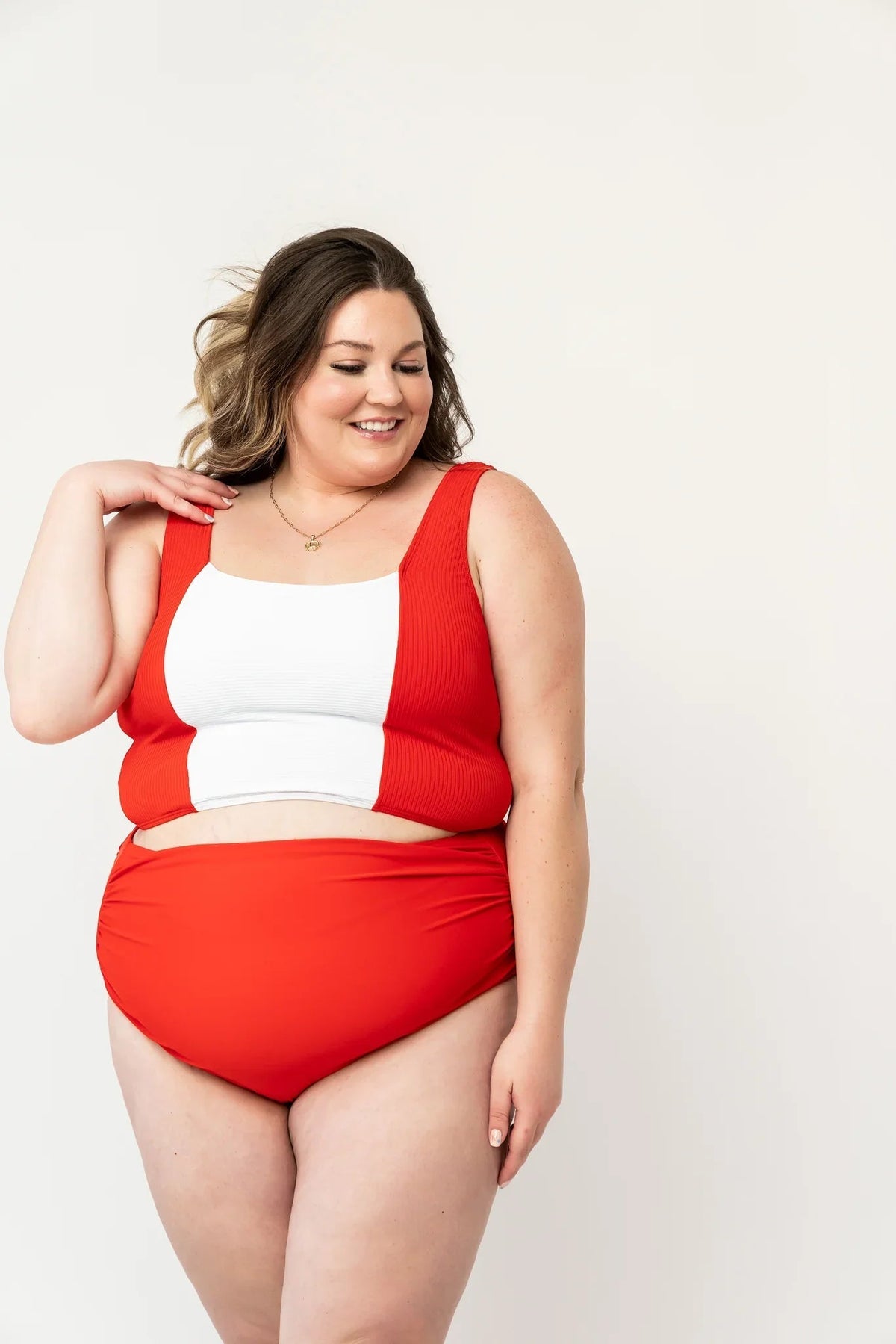Island Colorblock Top | Poppy Red