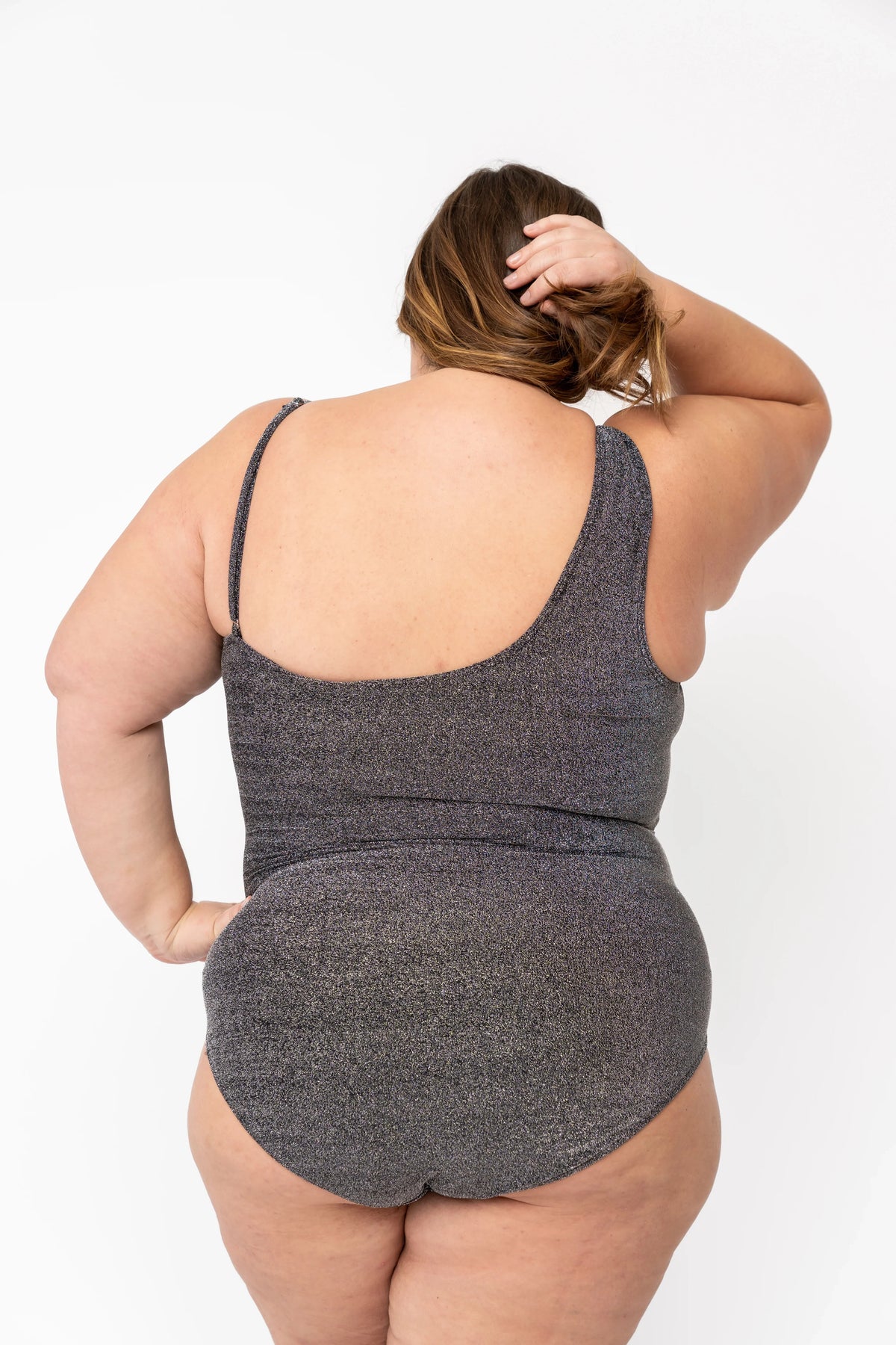 Ripple One Piece | Black Shimmer