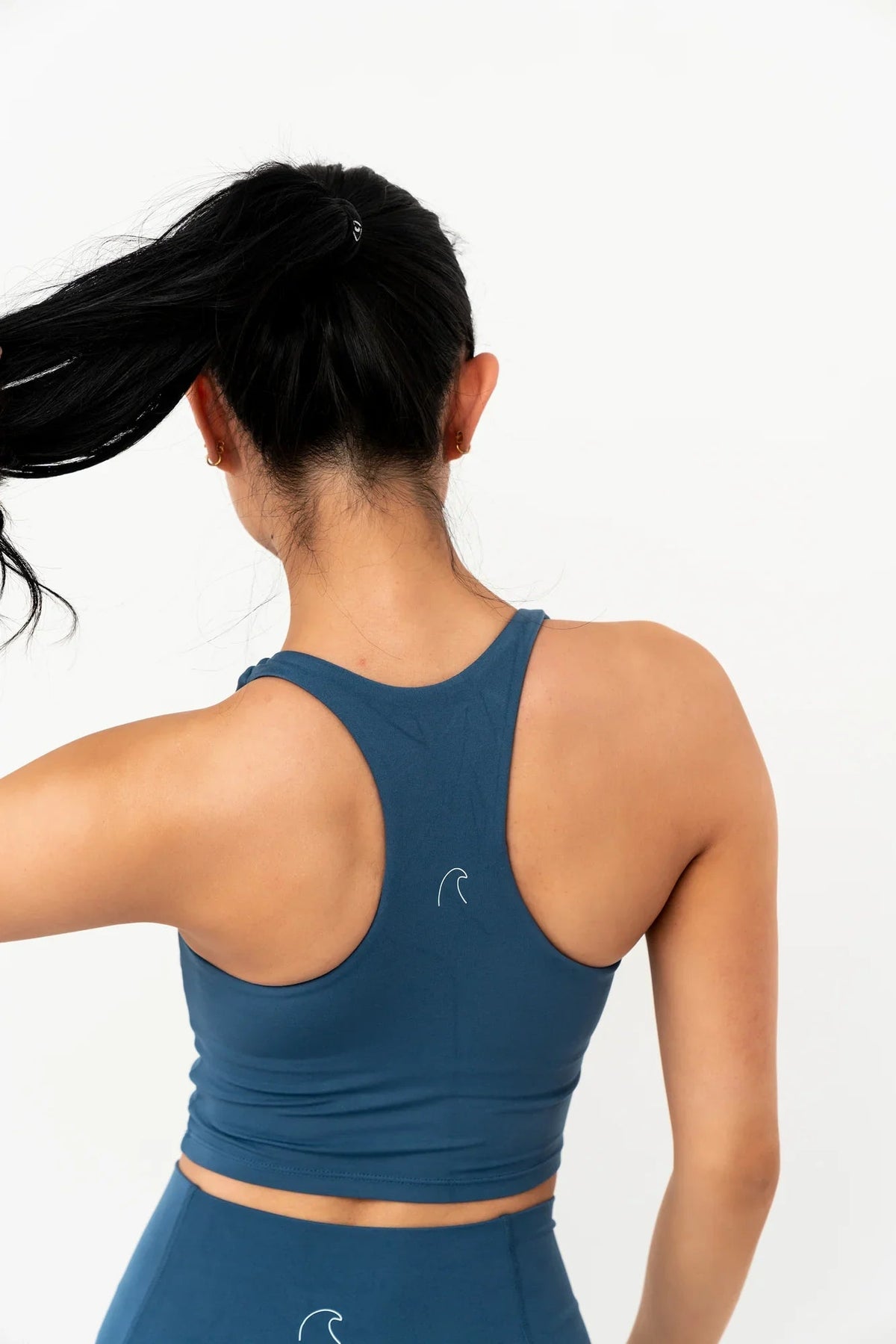 Serenity Long Line Tank | Deep Blue