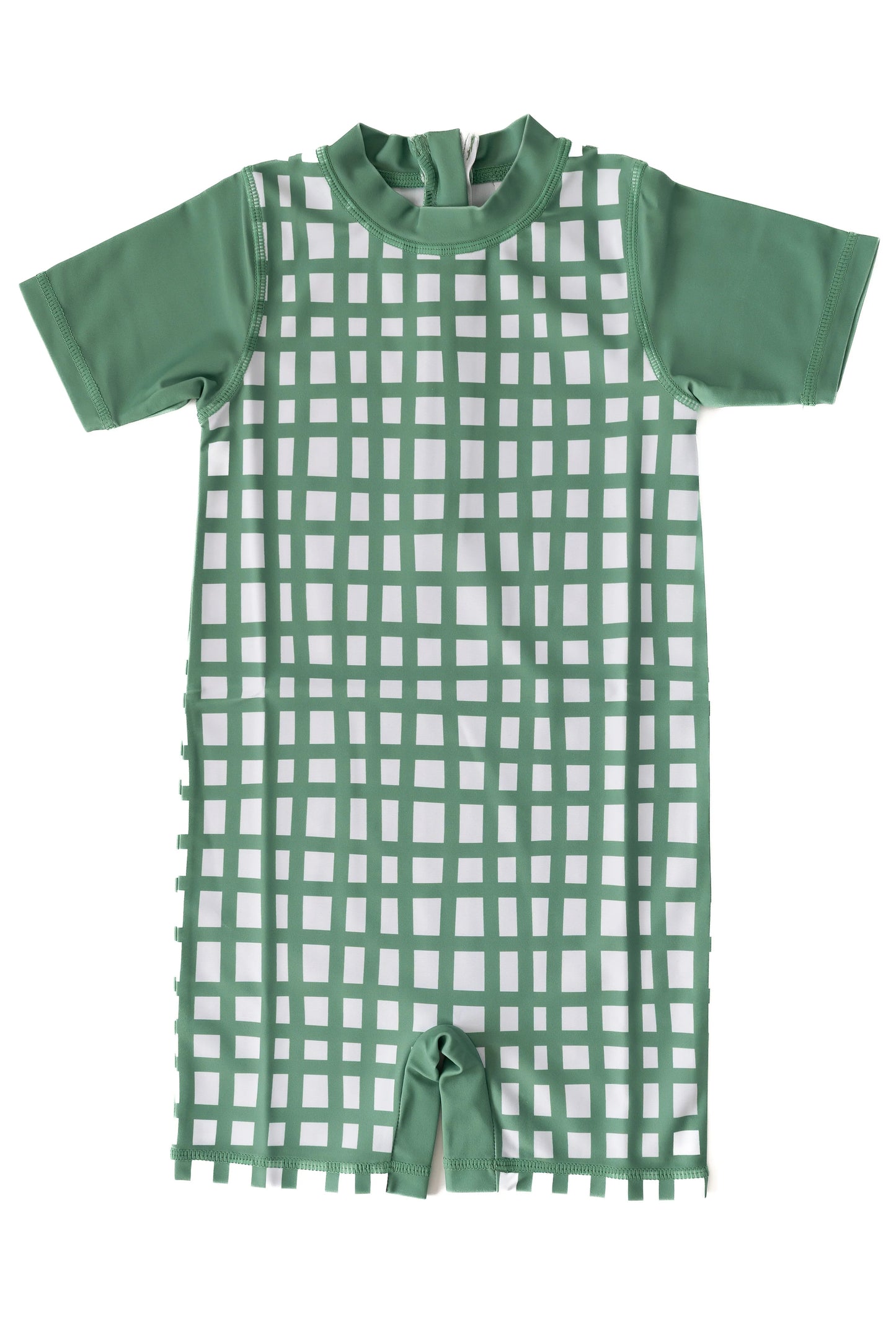 Kids Rashguard | Dark Sage Plaid