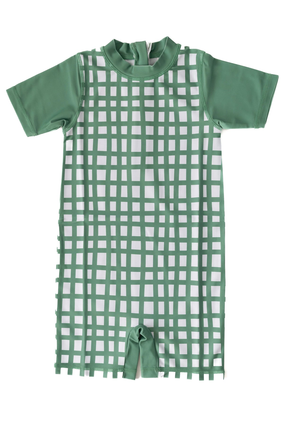 Kids Rashguard | Dark Sage Plaid