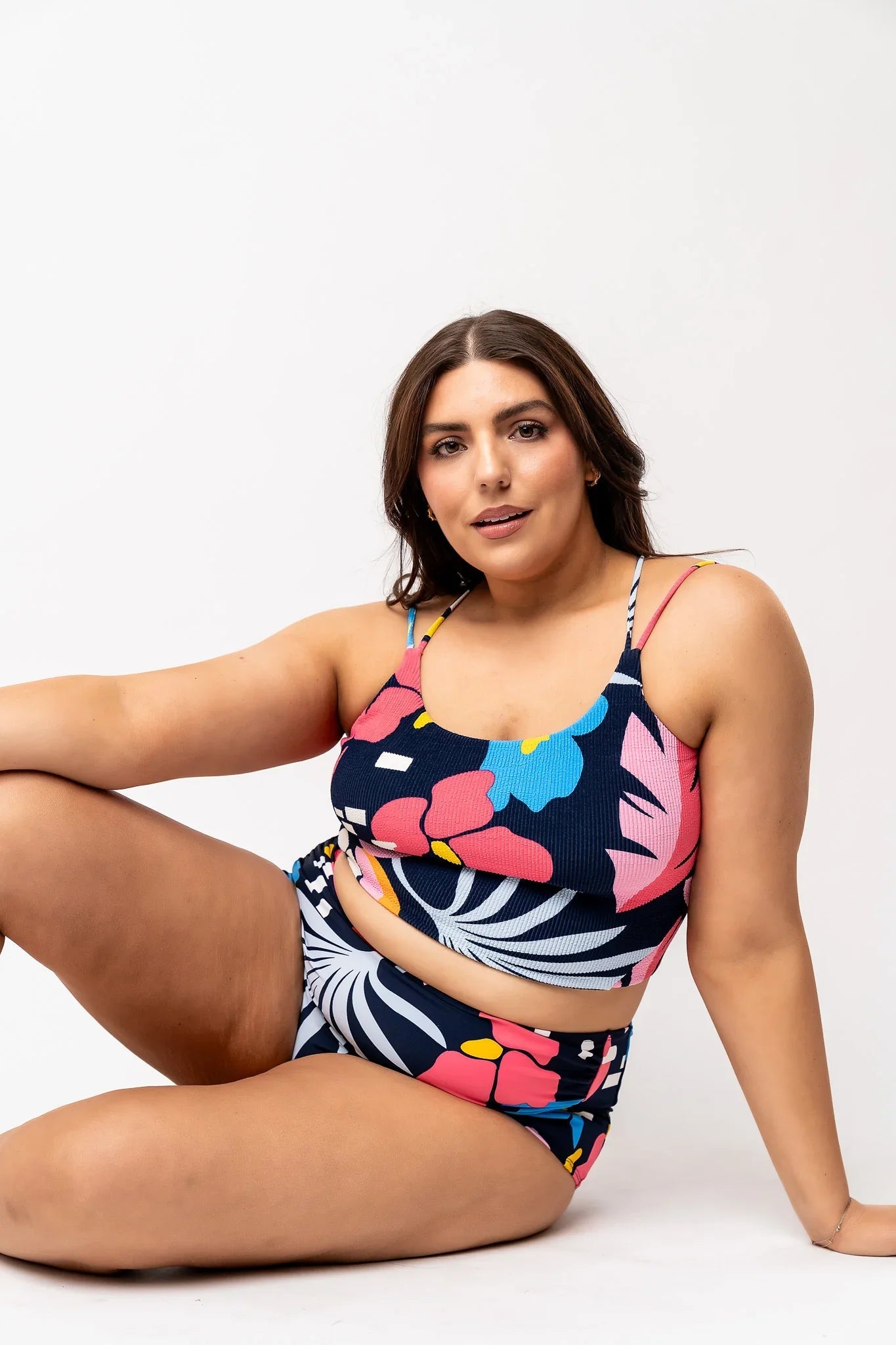  Destination Top | Blue Wave Floral