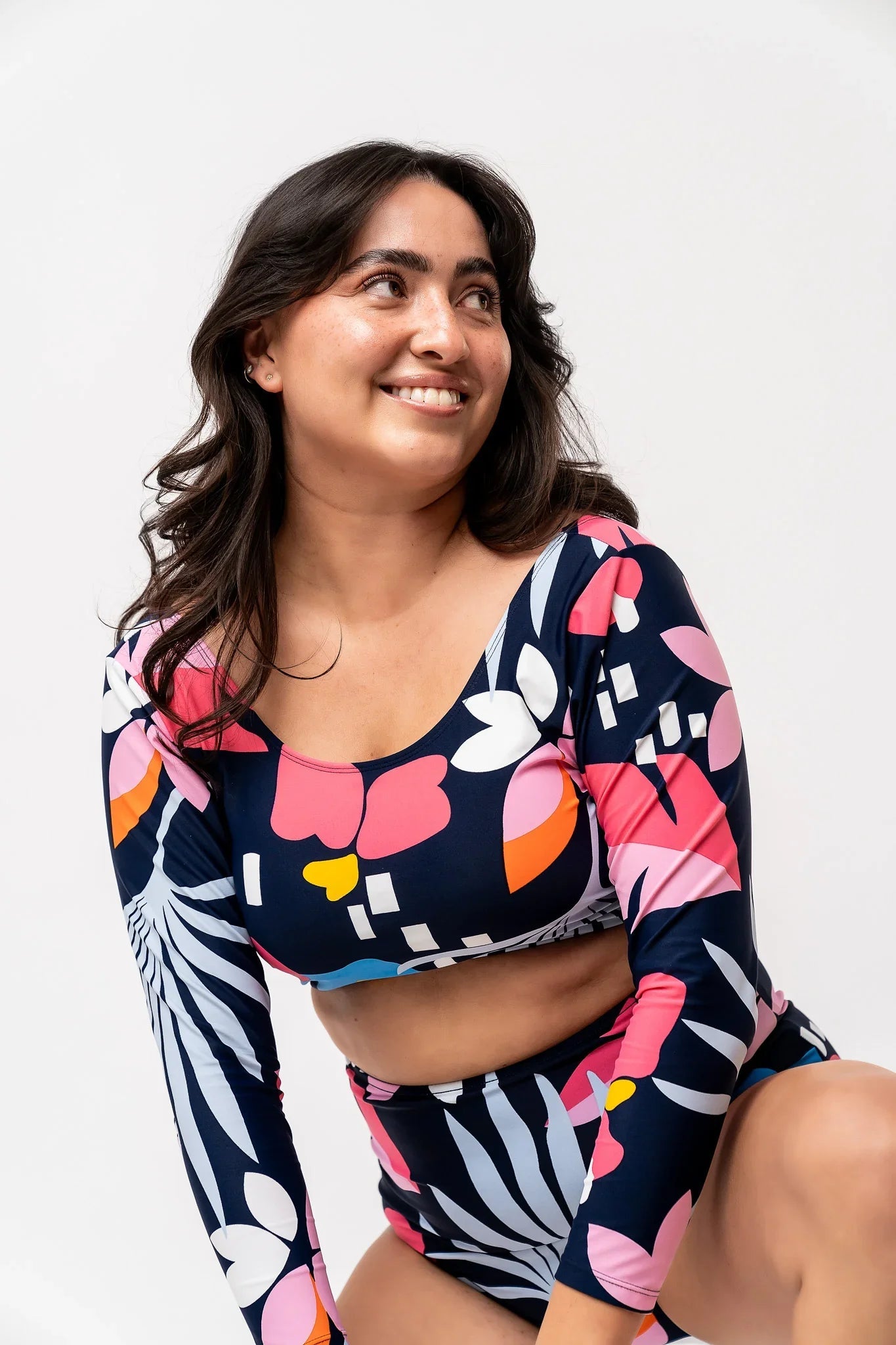  Surfer Top | Blue Wave Floral