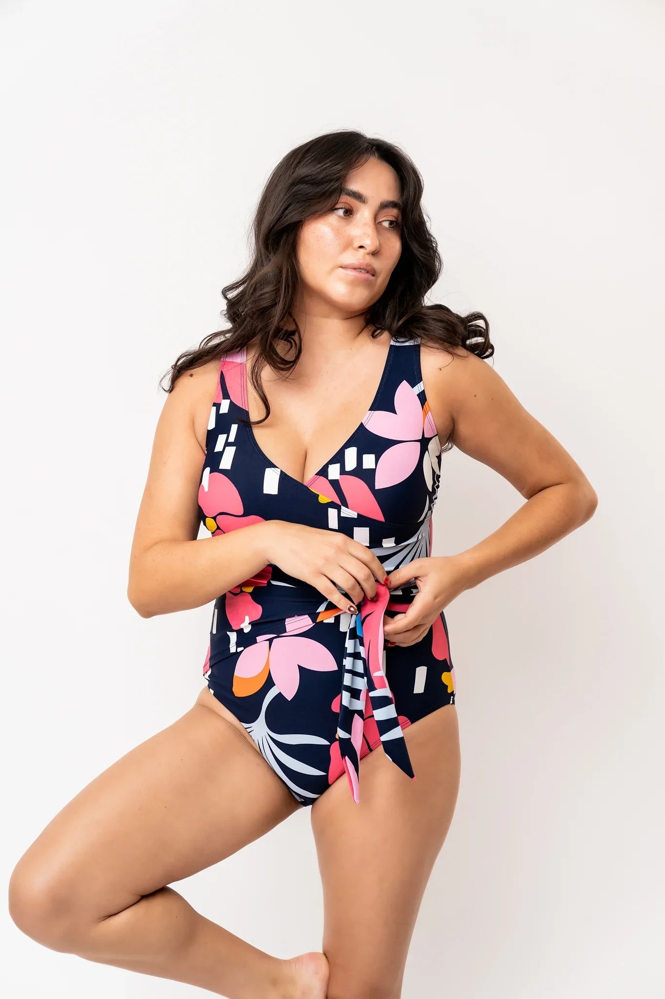  Palm Beach One Piece | Blue Wave Floral