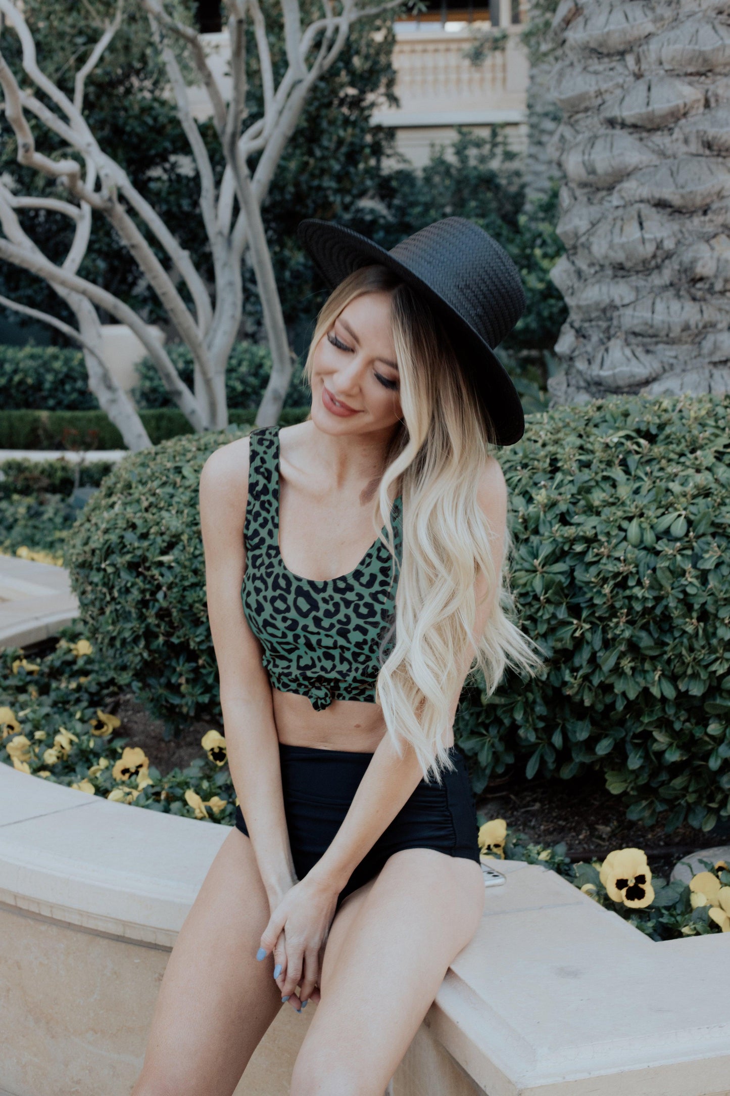  Traveler Top | Green Leopard Print | Final Sale