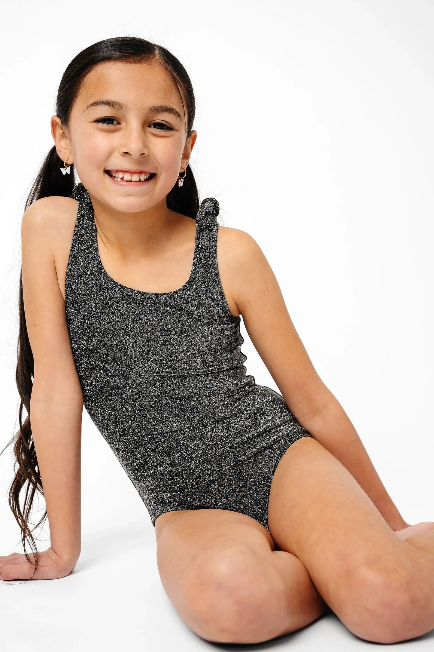  Mini Palm Tree One Piece | Black Shimmer
