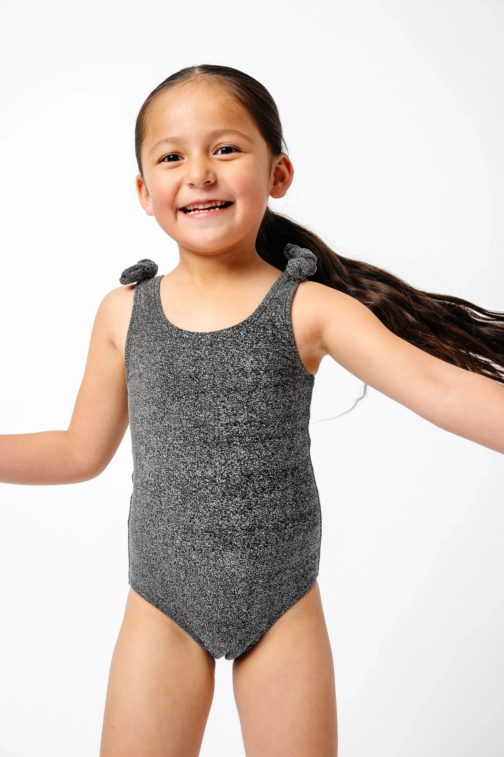  Mini Palm Tree One Piece | Black Shimmer
