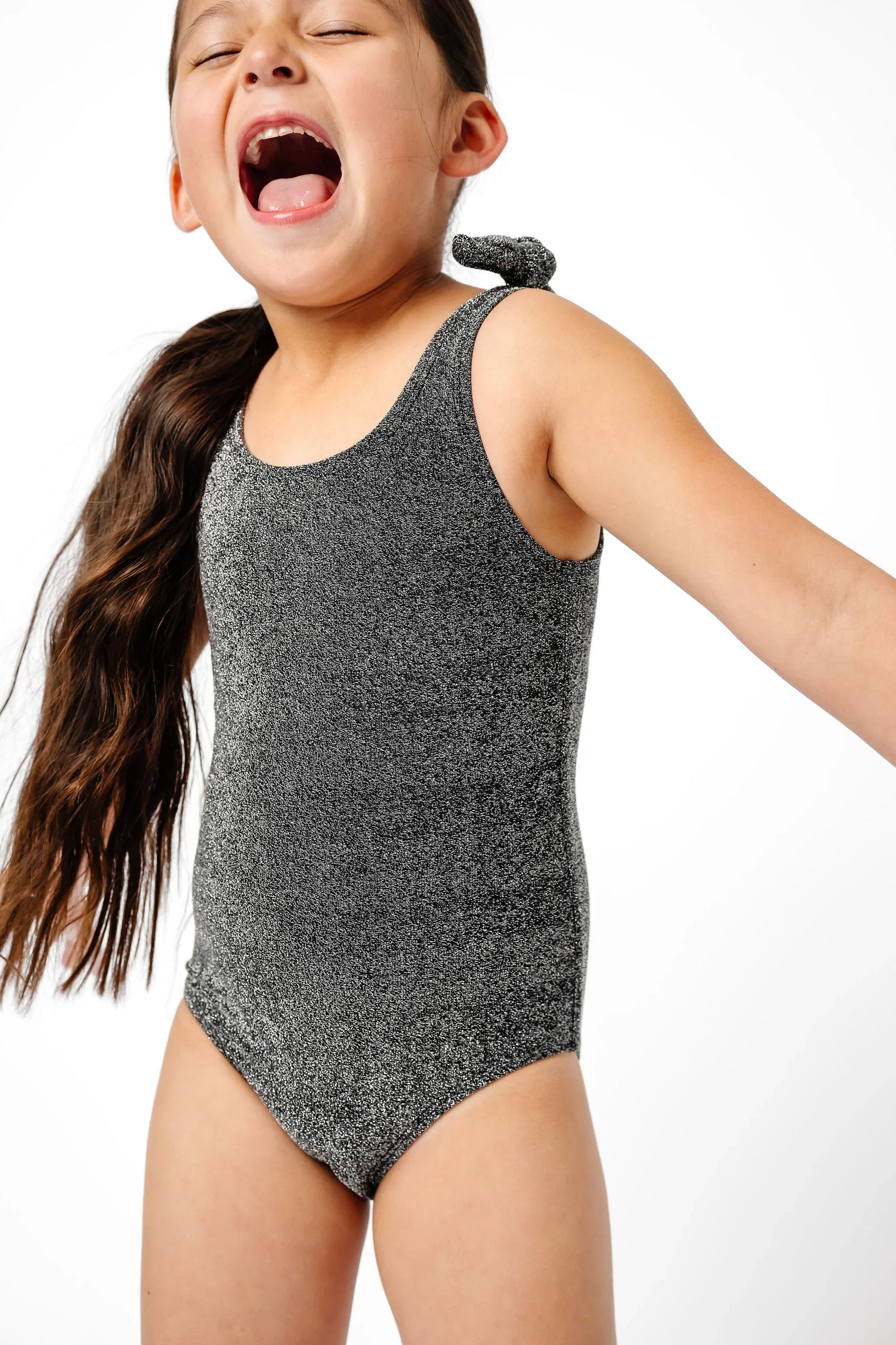  Mini Palm Tree One Piece | Black Shimmer