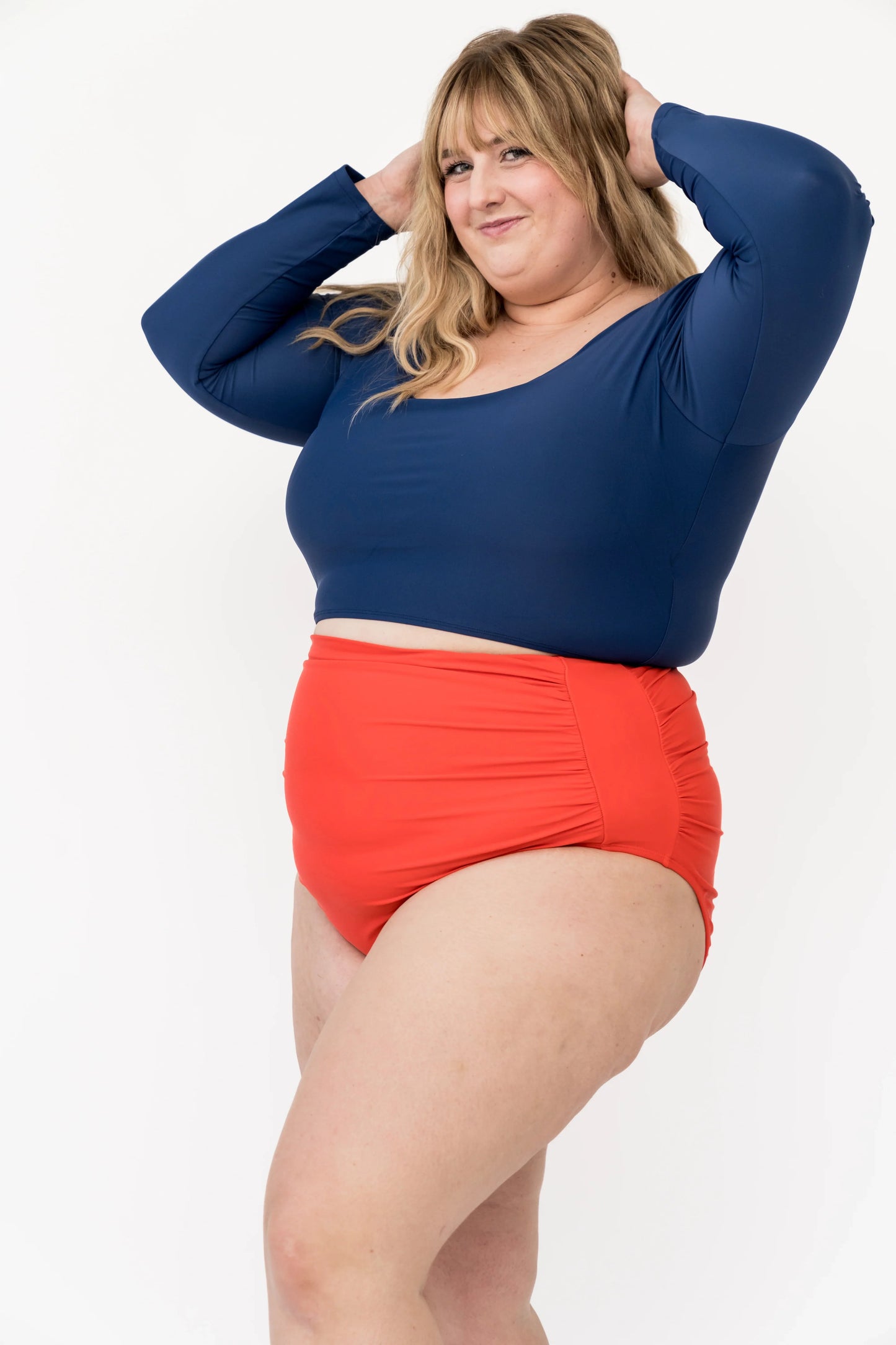  High Rise Barefoot Bottom | Nautical Red