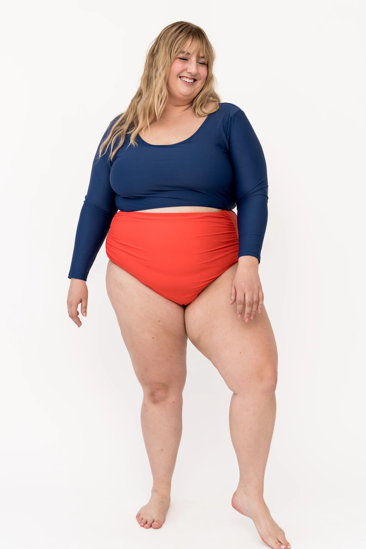  High Rise Barefoot Bottom | Nautical Red