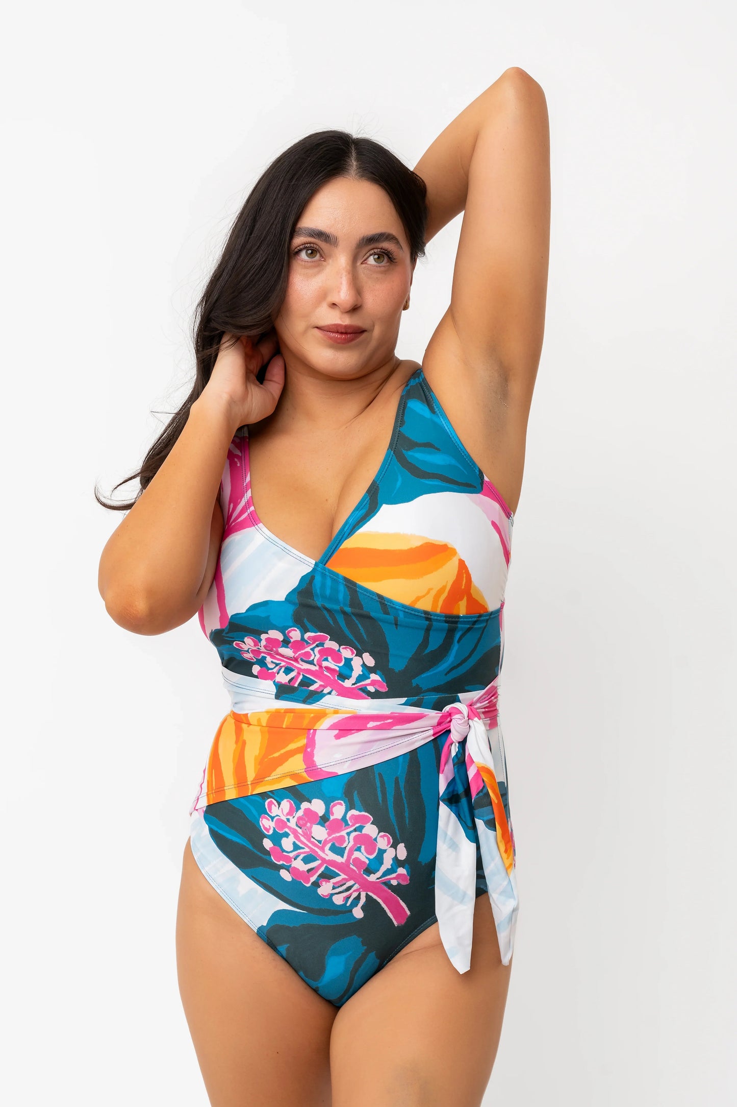  Palm Beach One Piece | Floral Fusion Floral