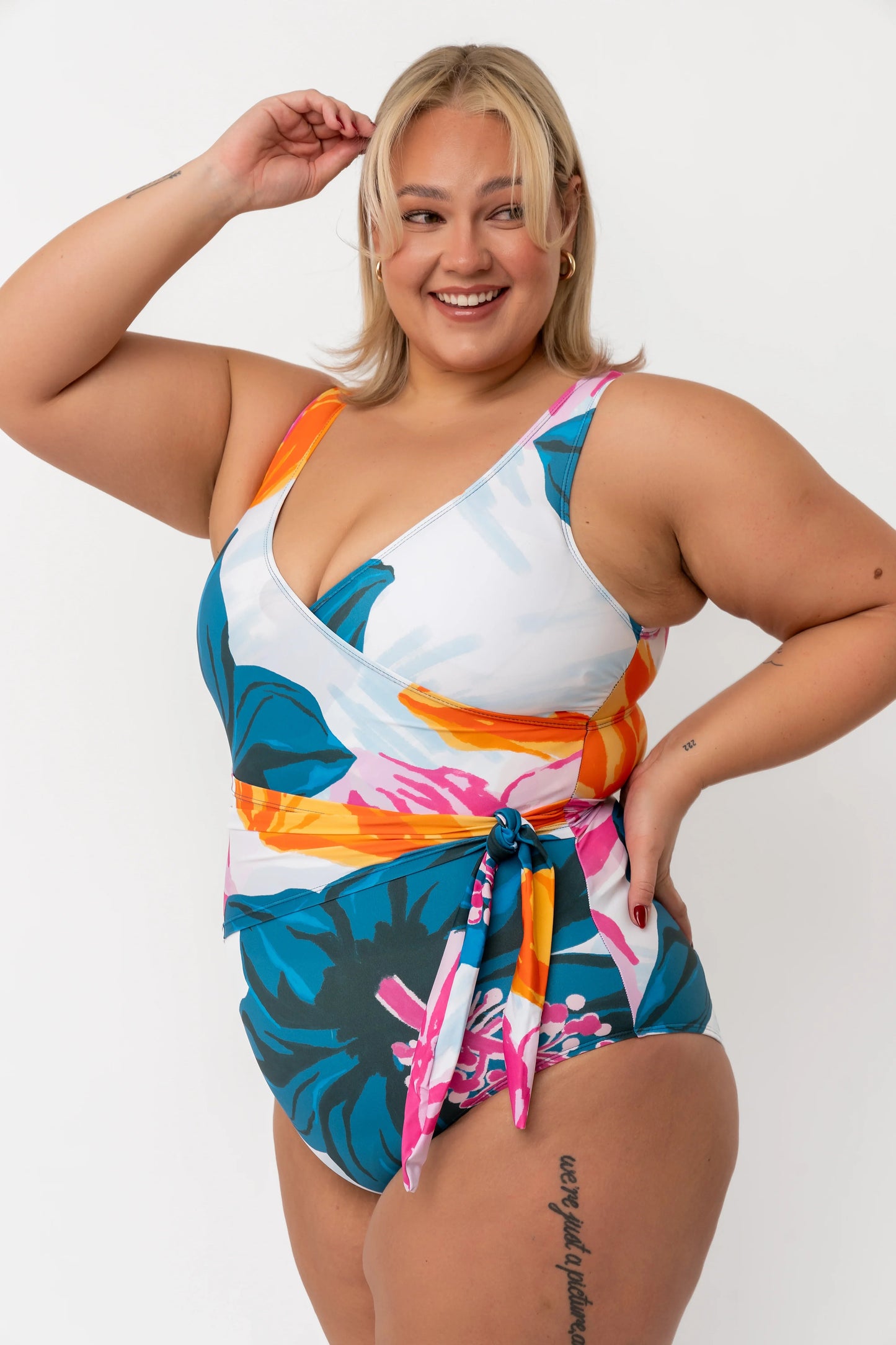  Palm Beach One Piece | Floral Fusion Floral