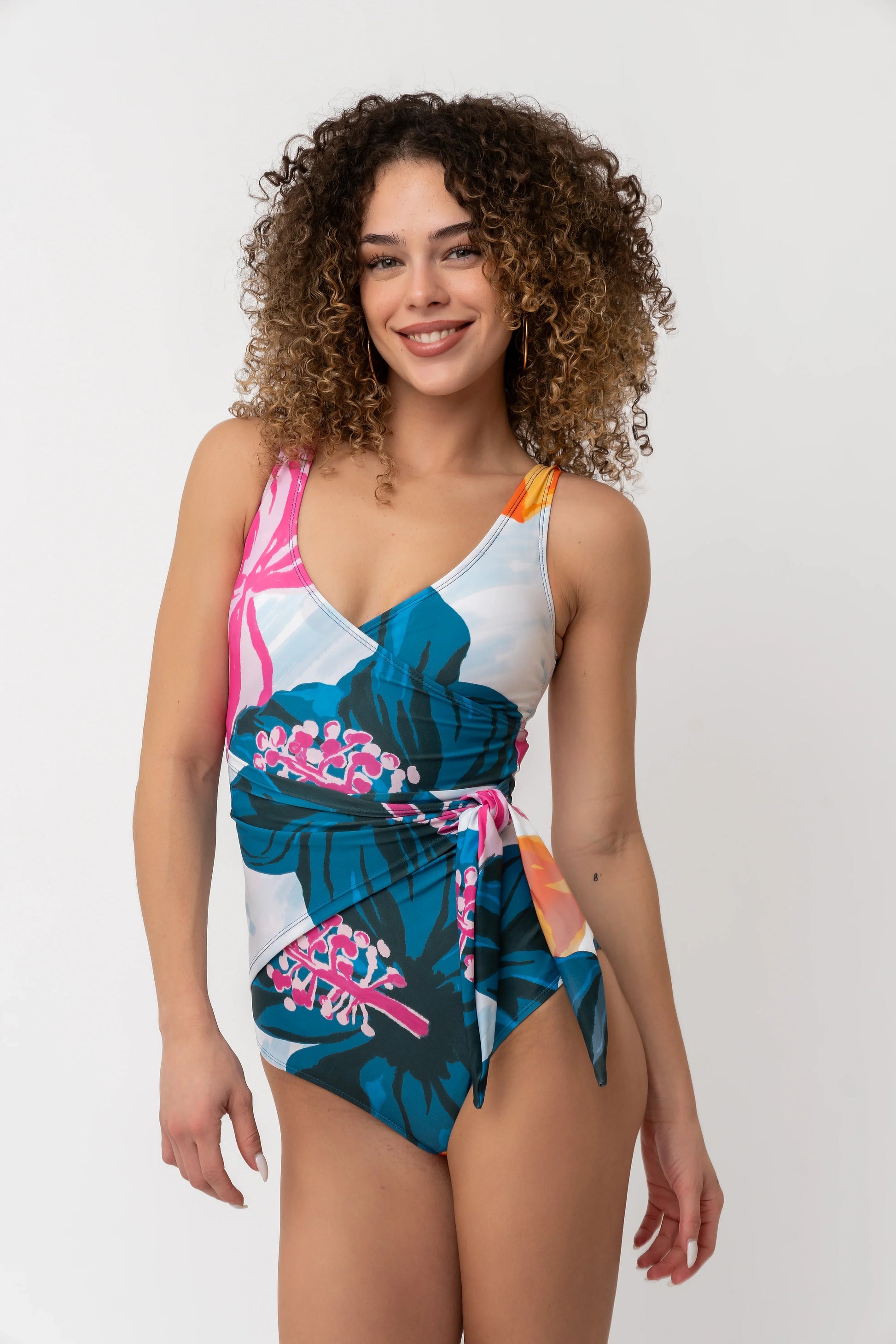  Palm Beach One Piece | Floral Fusion Floral