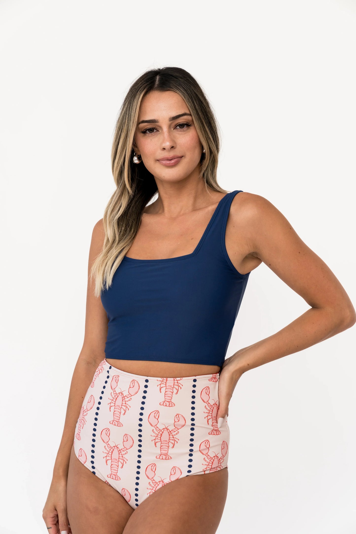  Leisure Reversible Bottom | Nautical Red Lobster