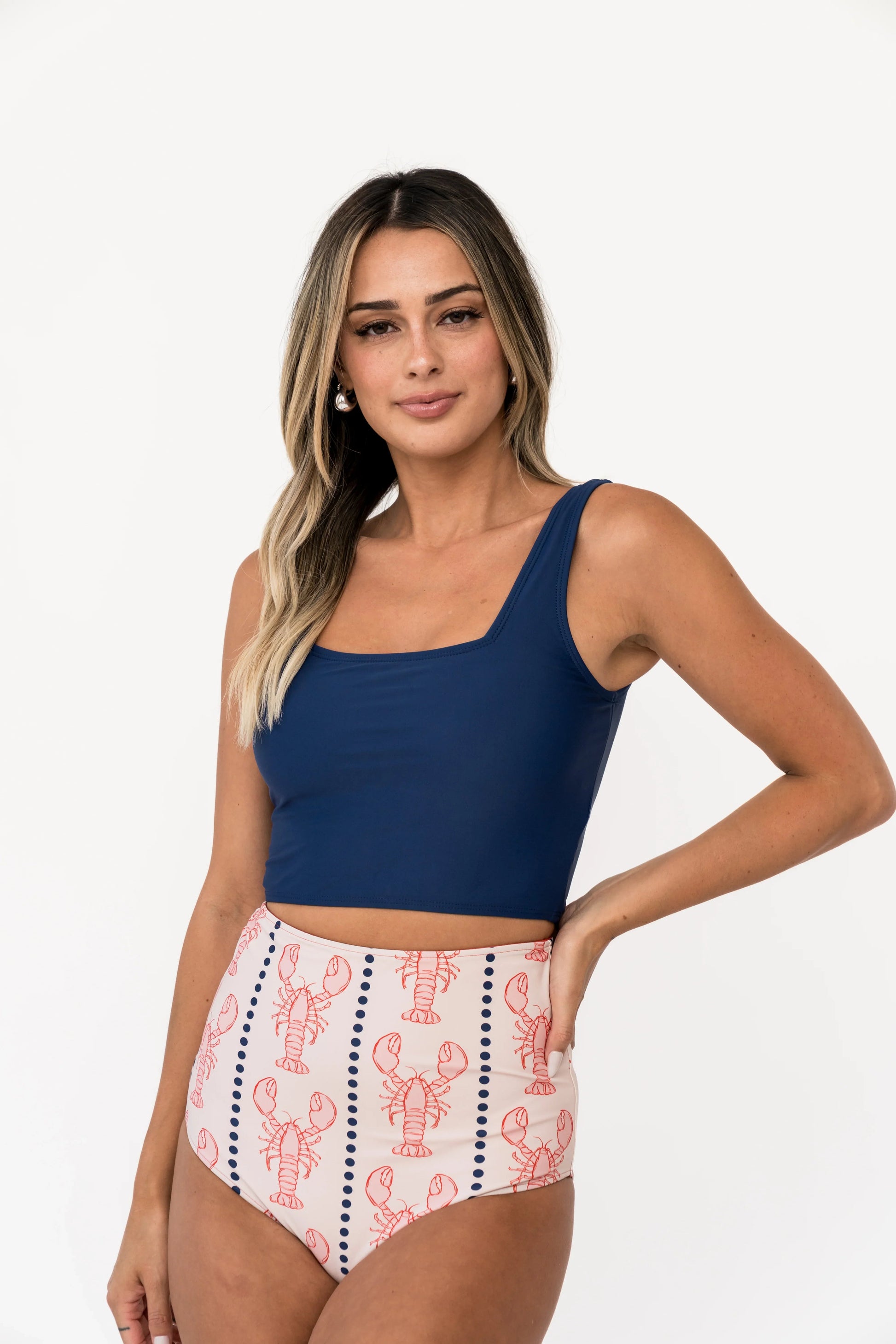  Leisure Reversible Bottom | Nautical Red Lobster