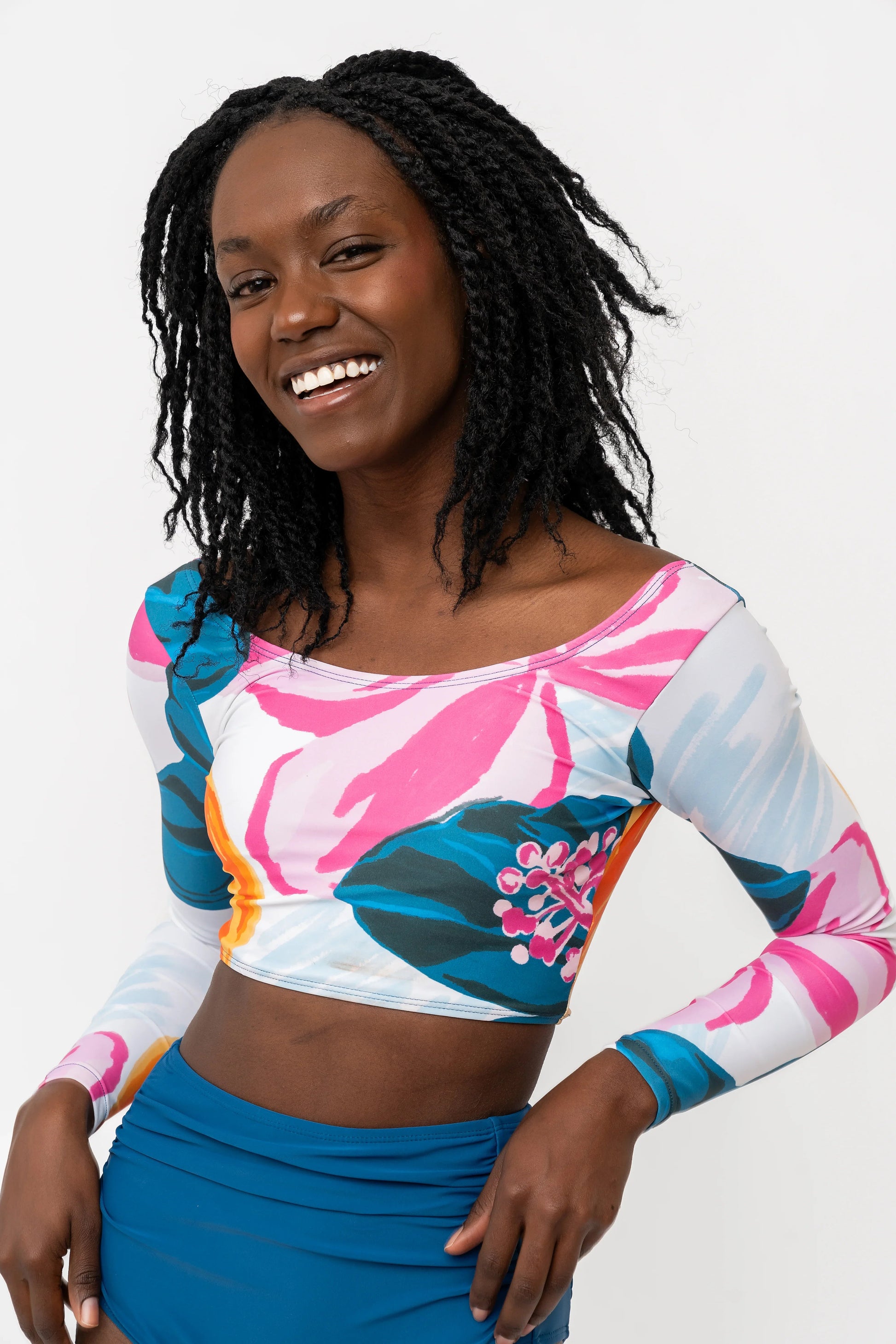  Surfer Top | Floral Fusion