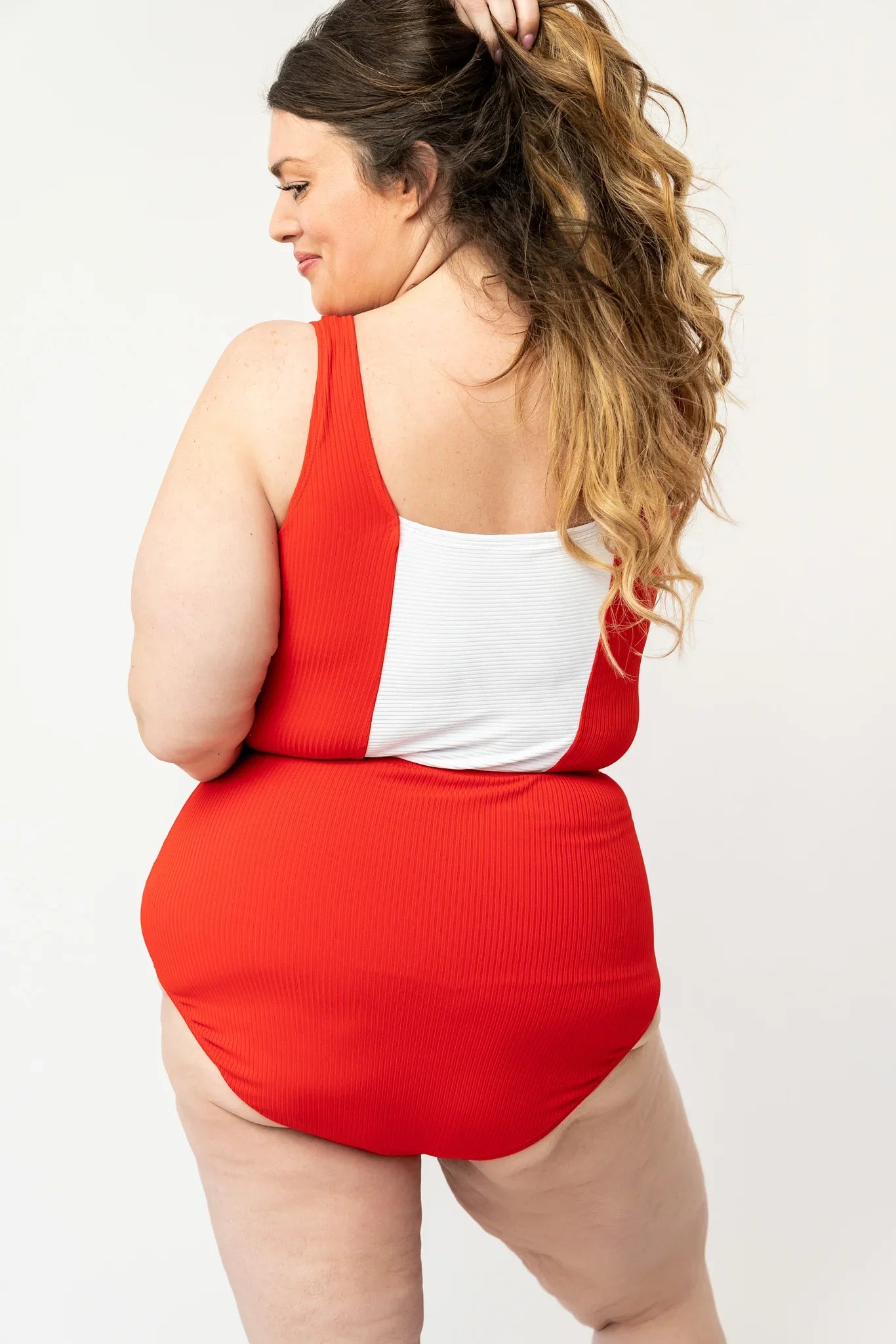  Island Colorblock Top | Poppy Red