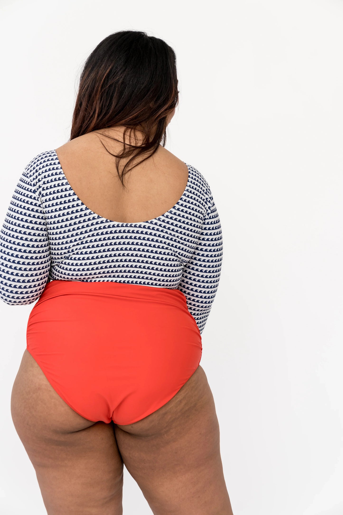  High Rise Barefoot Bottom | Nautical Red