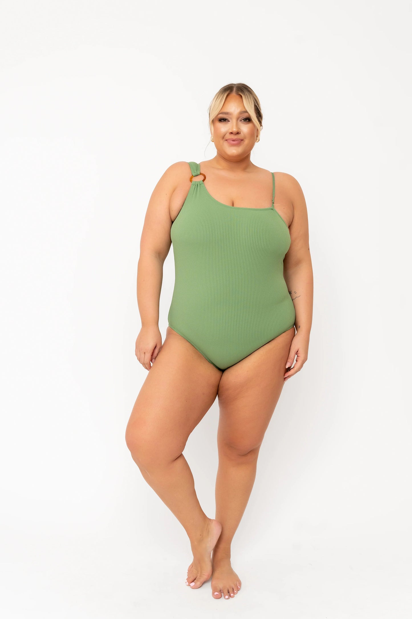  Ripple One Piece | Dark Sage