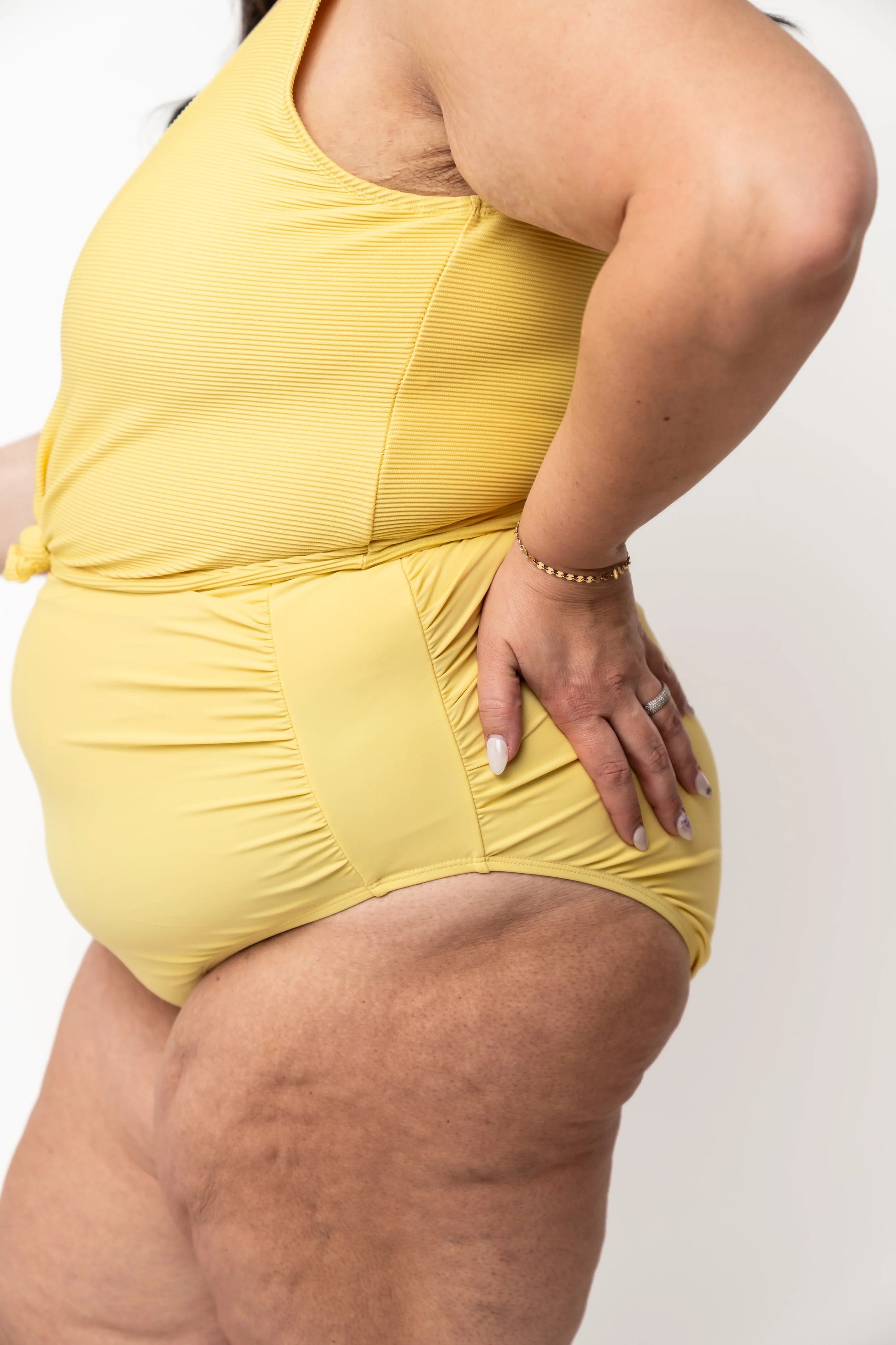  High Rise Barefoot Bottom | Lemon