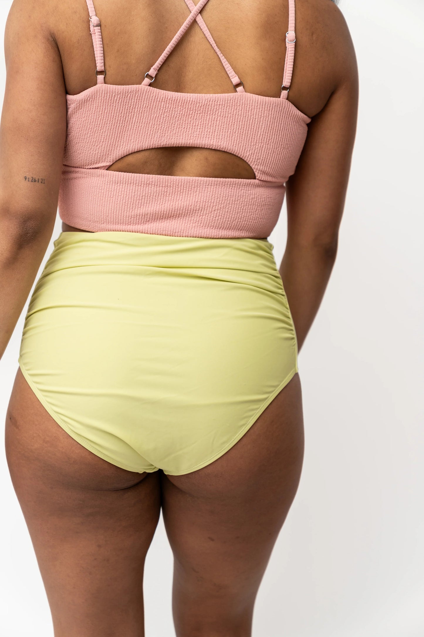  High Rise Barefoot Bottom | Lime