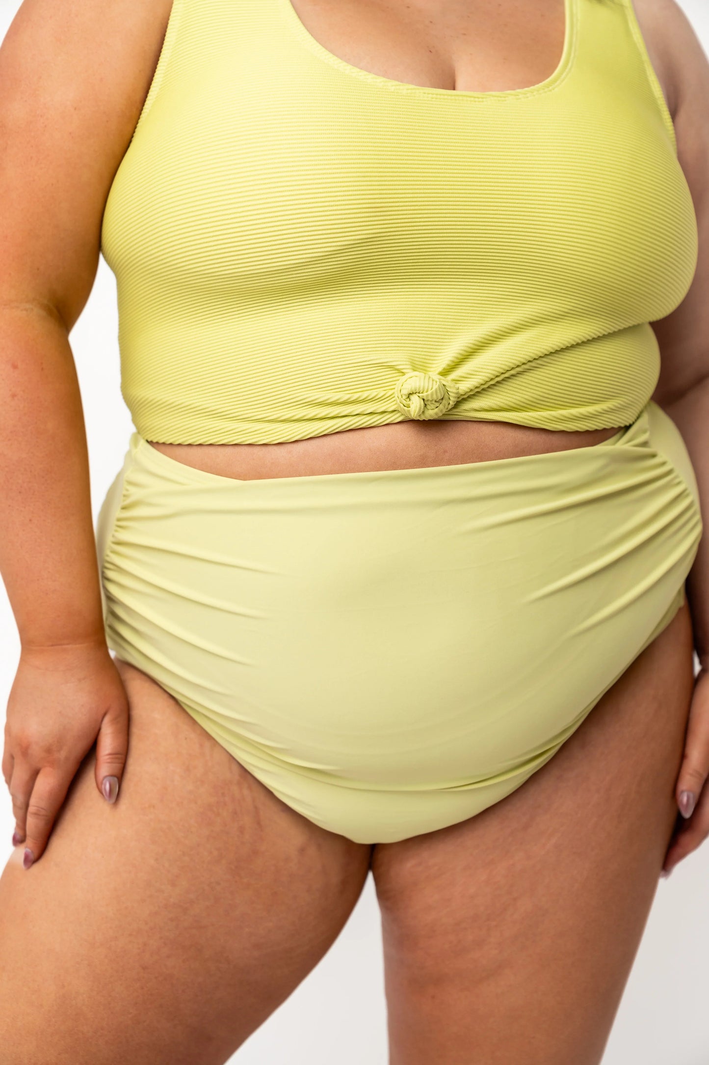  High Rise Barefoot Bottom | Lime