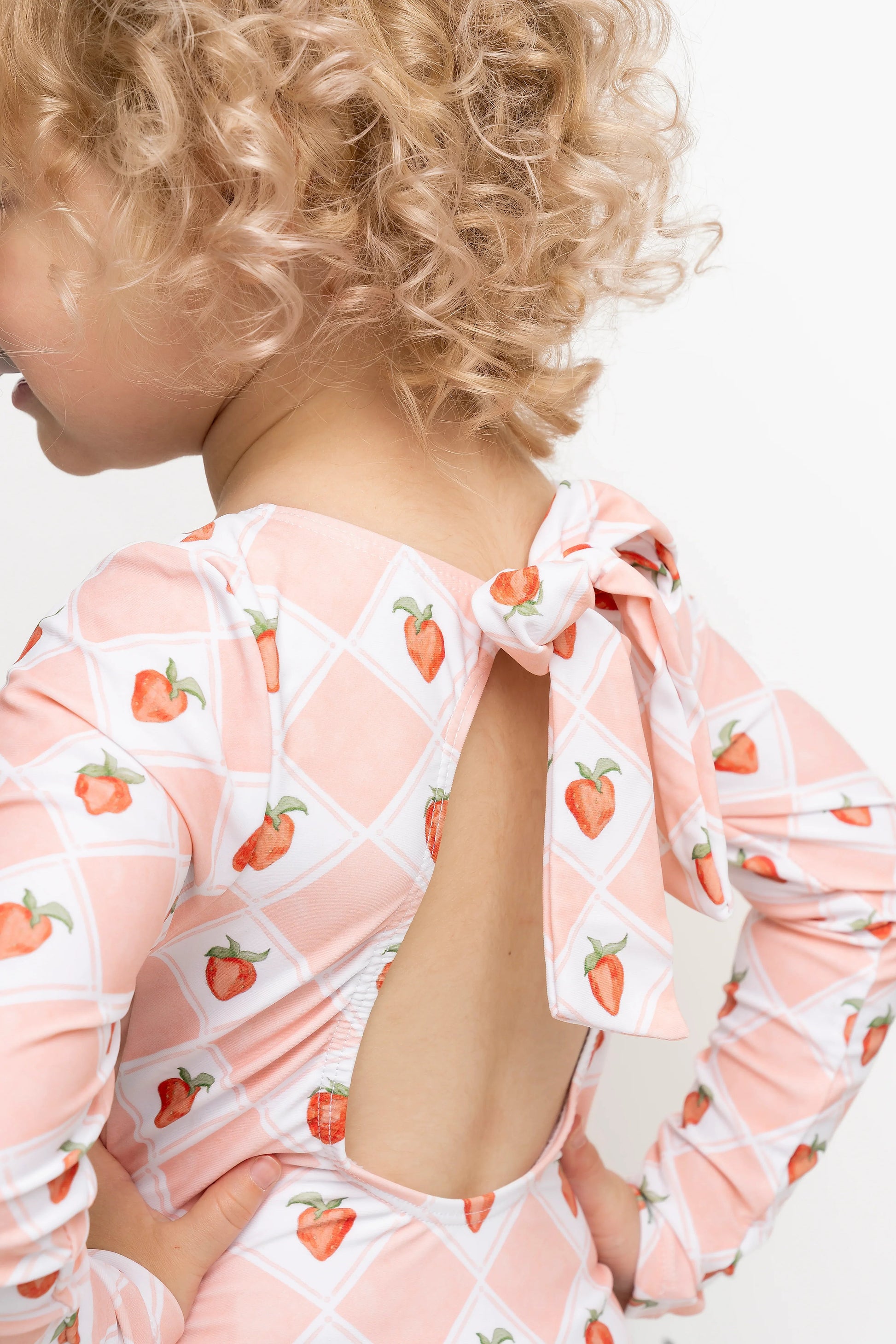  Mini Surfer Girl One Piece | Strawberry Check