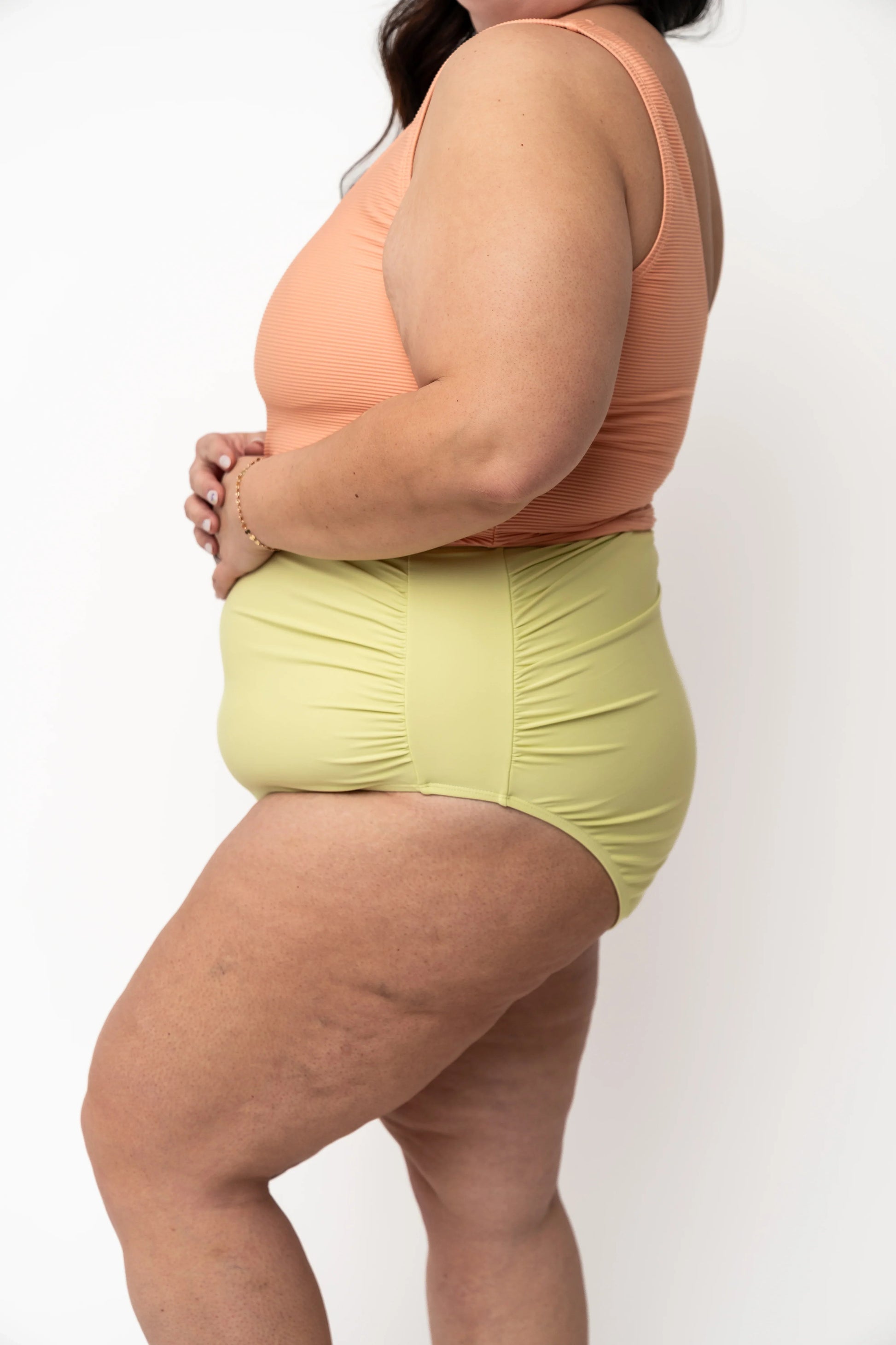  High Rise Barefoot Bottom | Lime