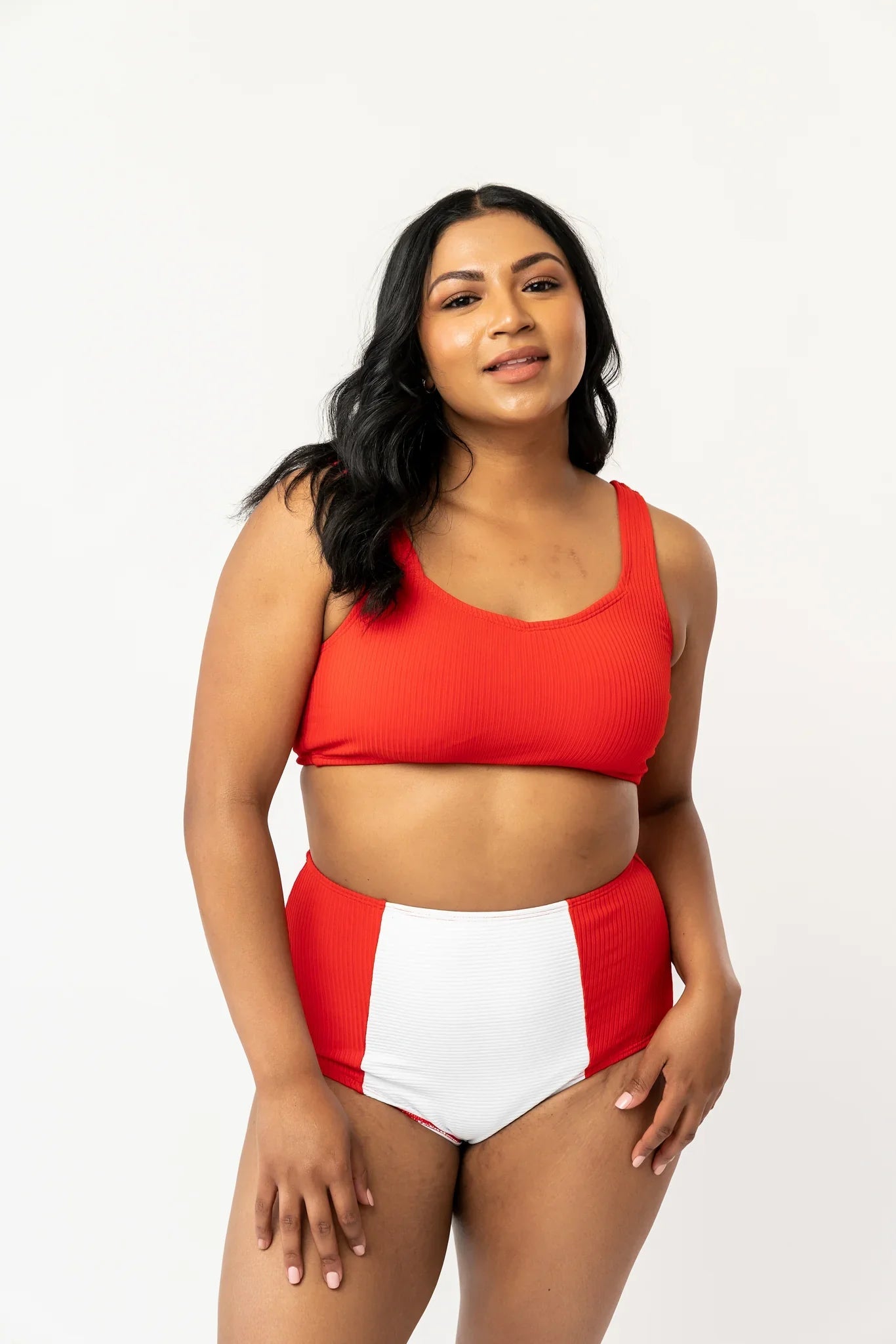  Seashell Top | Poppy Red