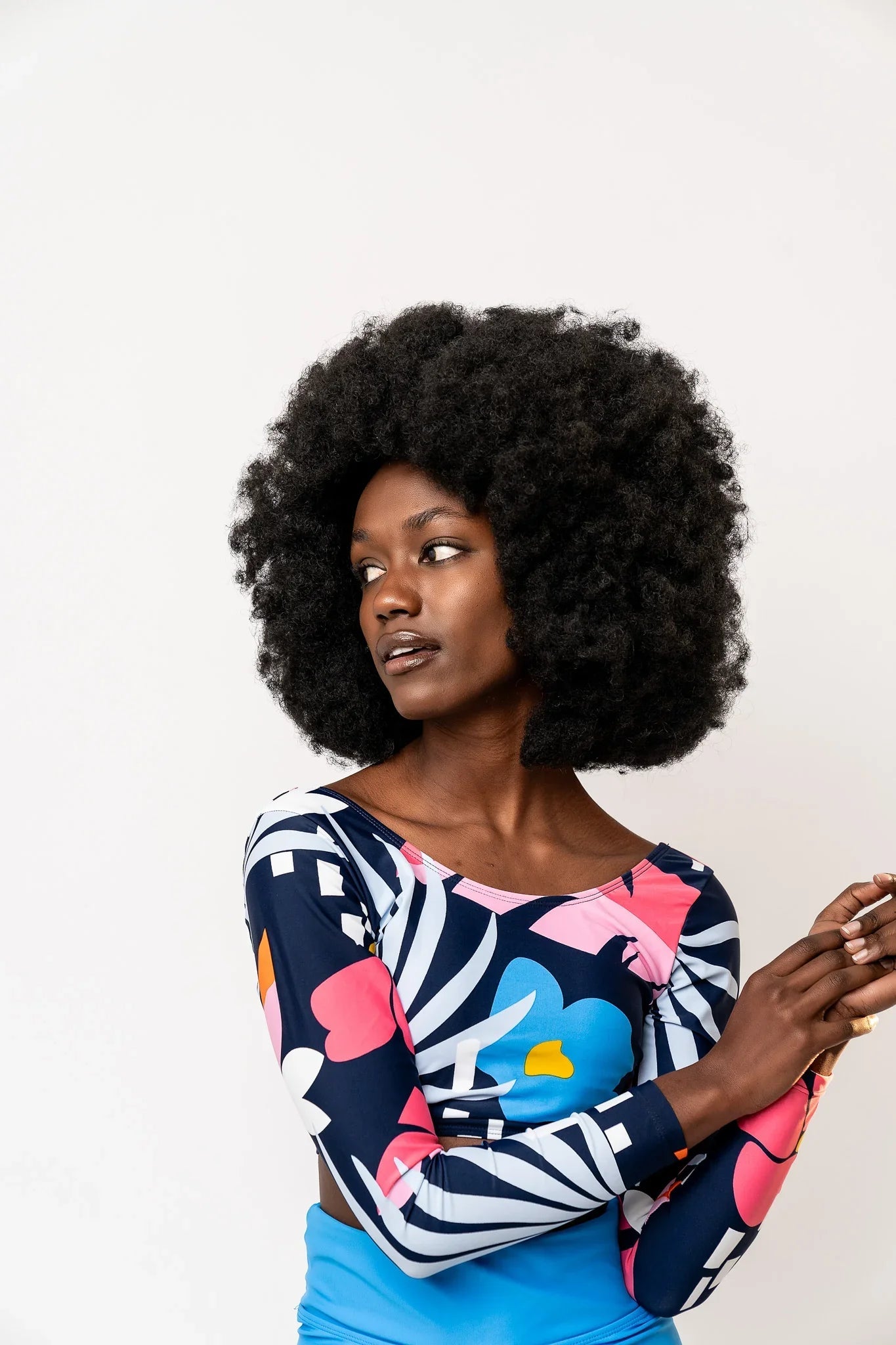  Surfer Top | Blue Wave Floral
