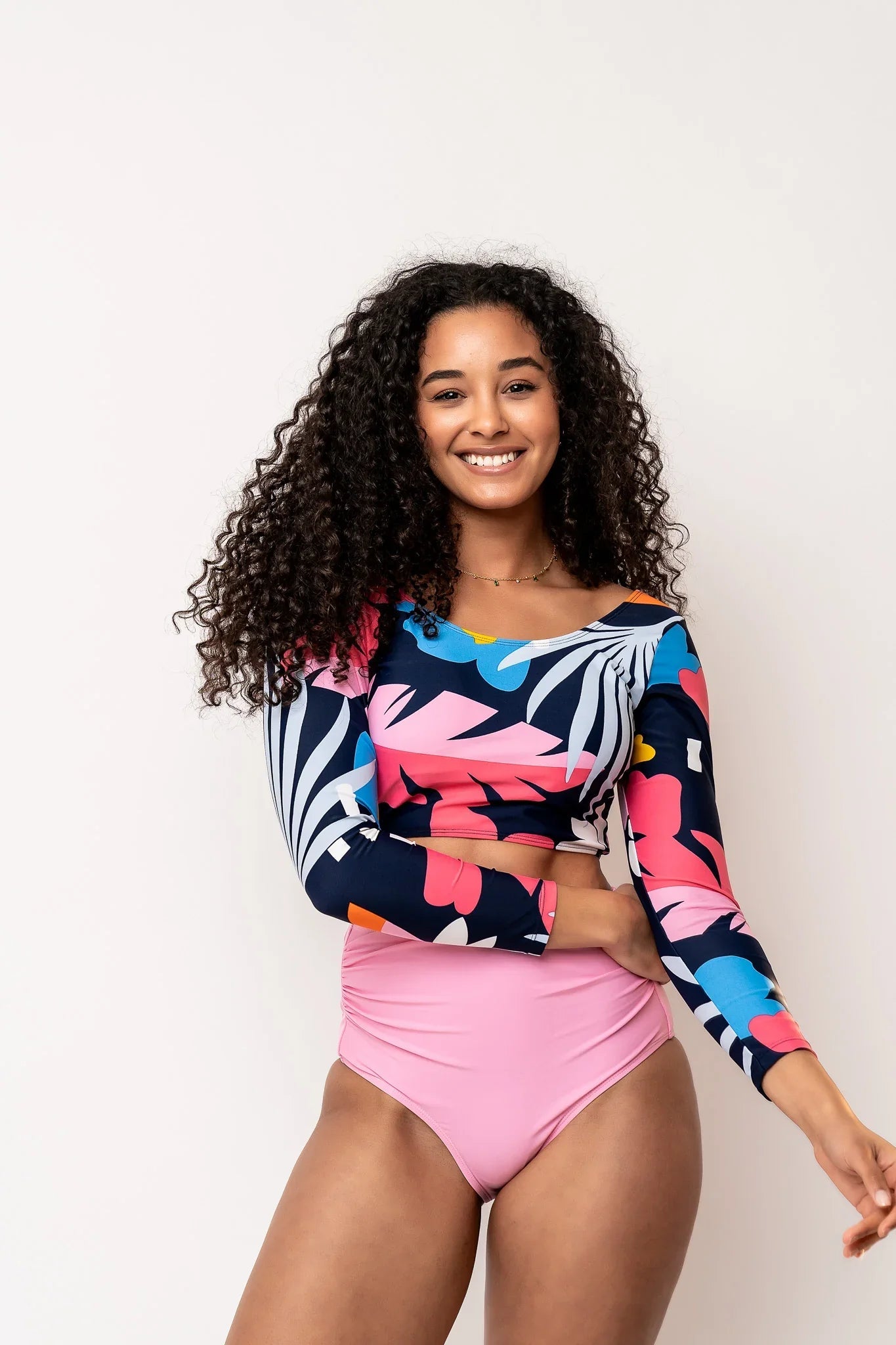  Surfer Top | Blue Wave Floral