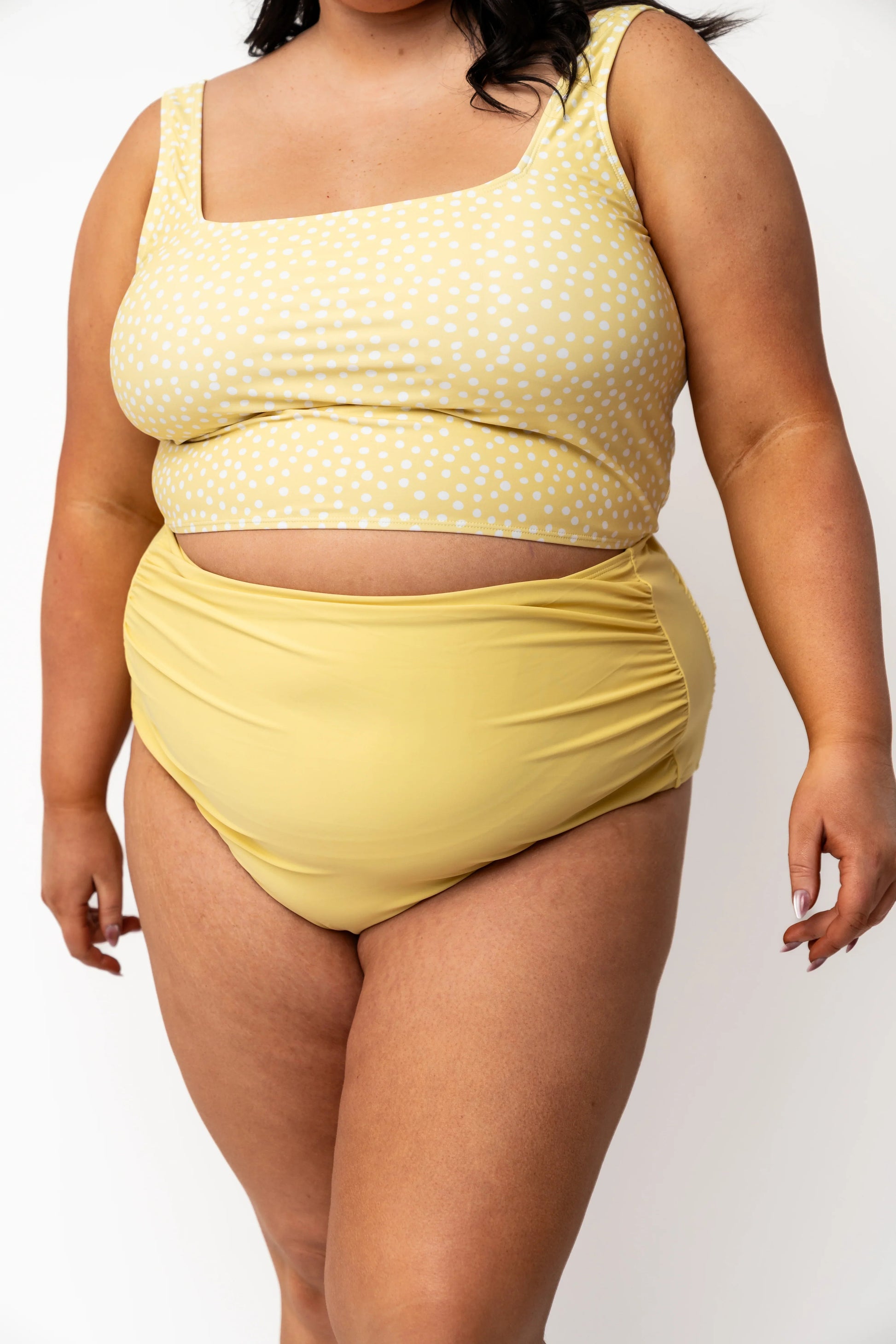  High Rise Barefoot Bottom | Lemon