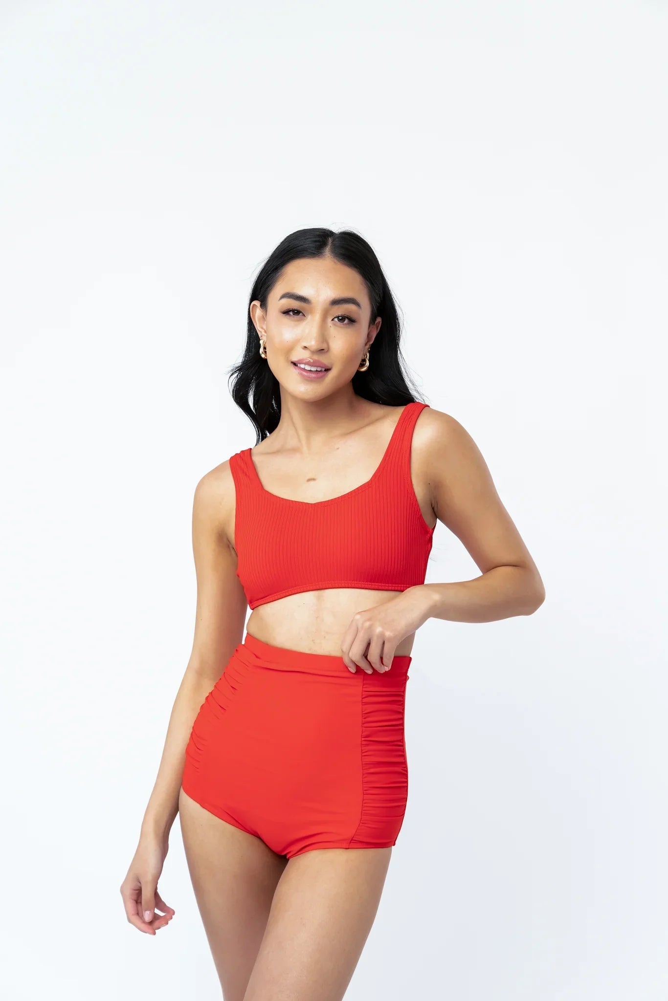  Seashell Top | Poppy Red