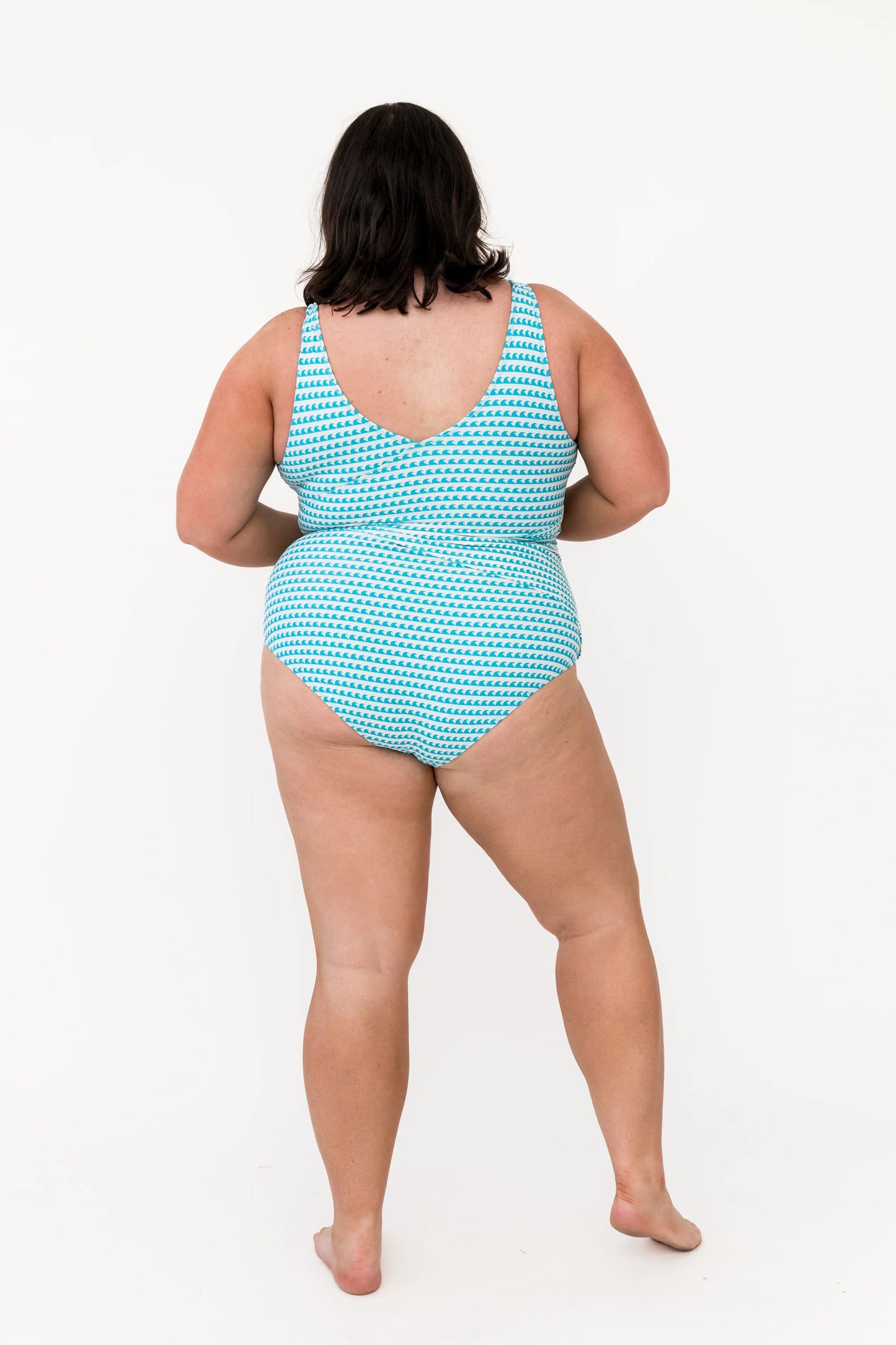  Palm Beach One Piece | Aquamarine Wave