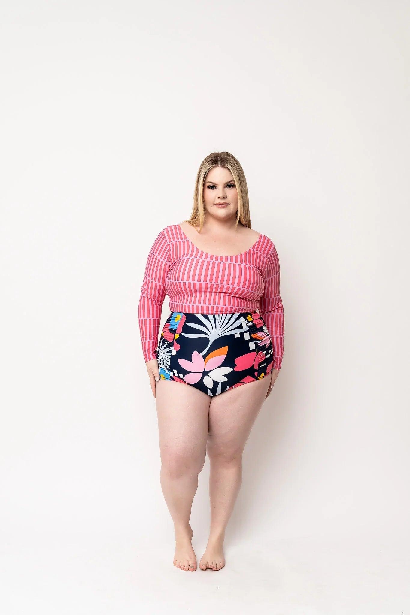  Surfer Top | Pink Stripe