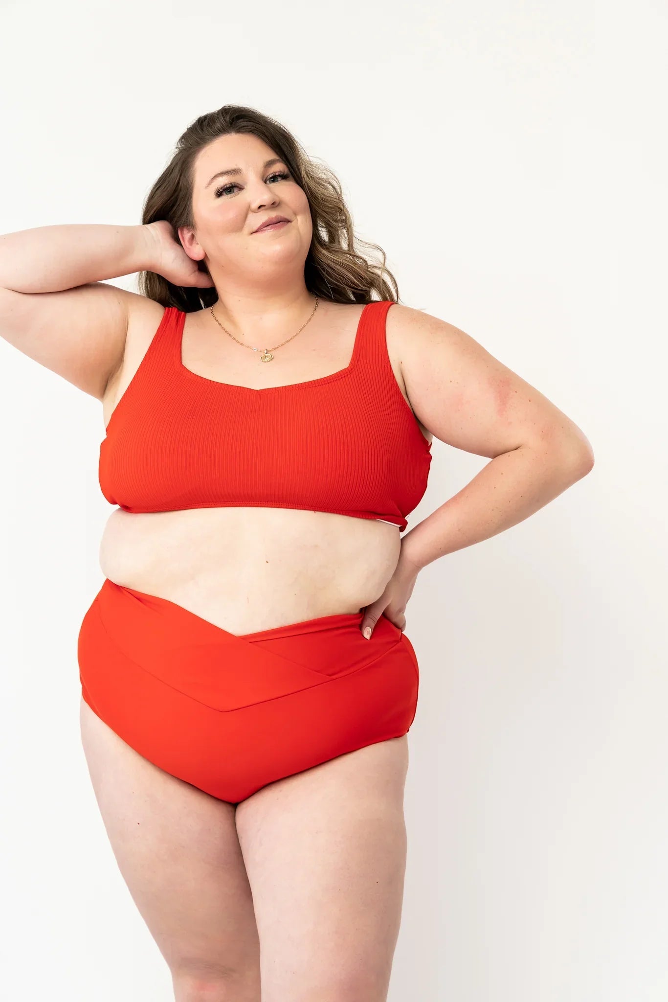  Seashell Top | Poppy Red
