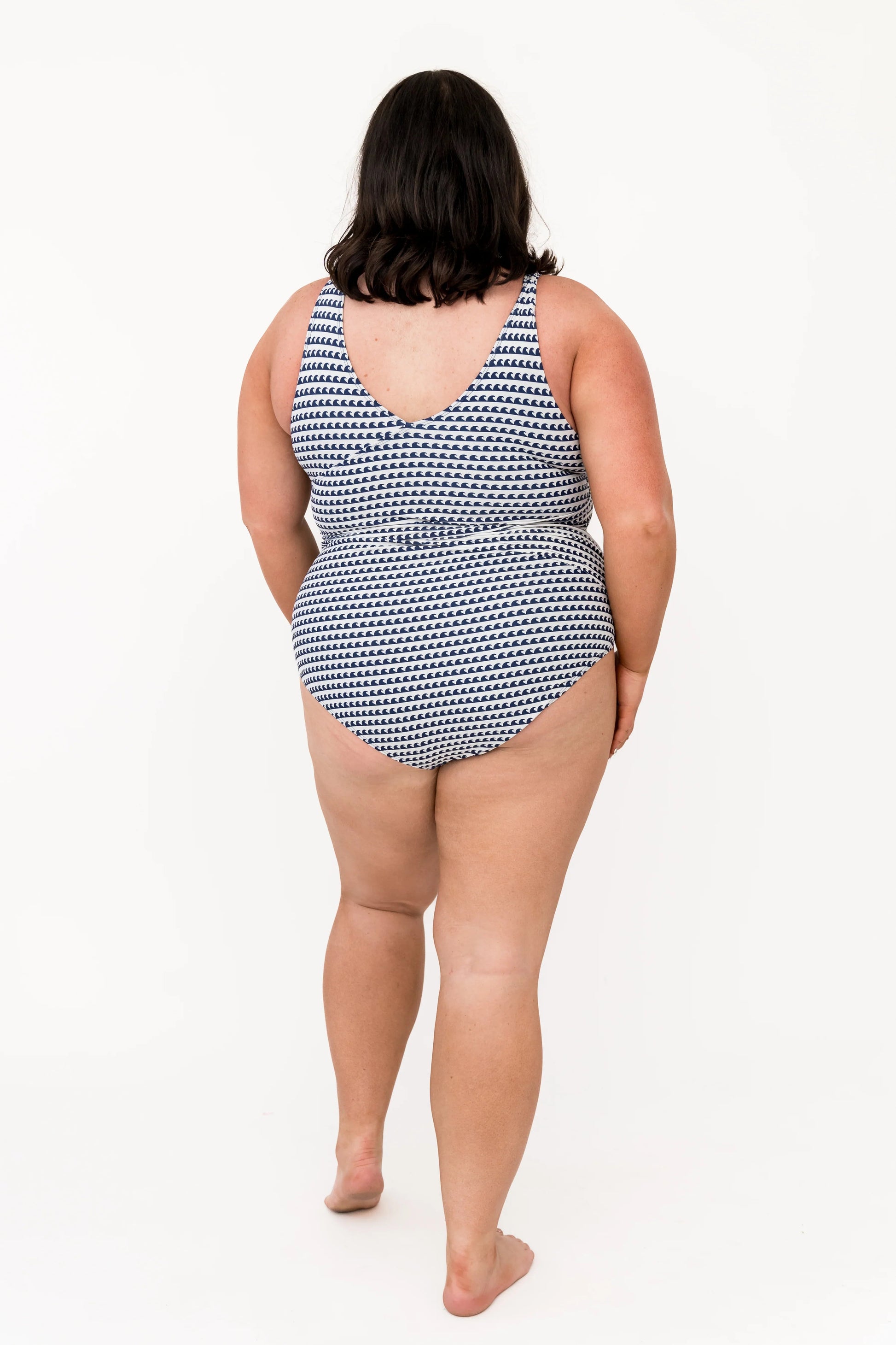  Palm Beach One Piece | Navy Wave