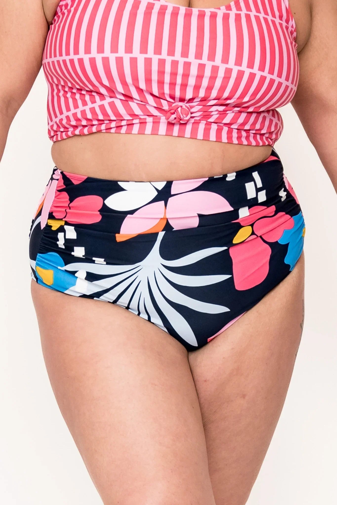  High Rise Barefoot Bottom | Blue Wave Floral