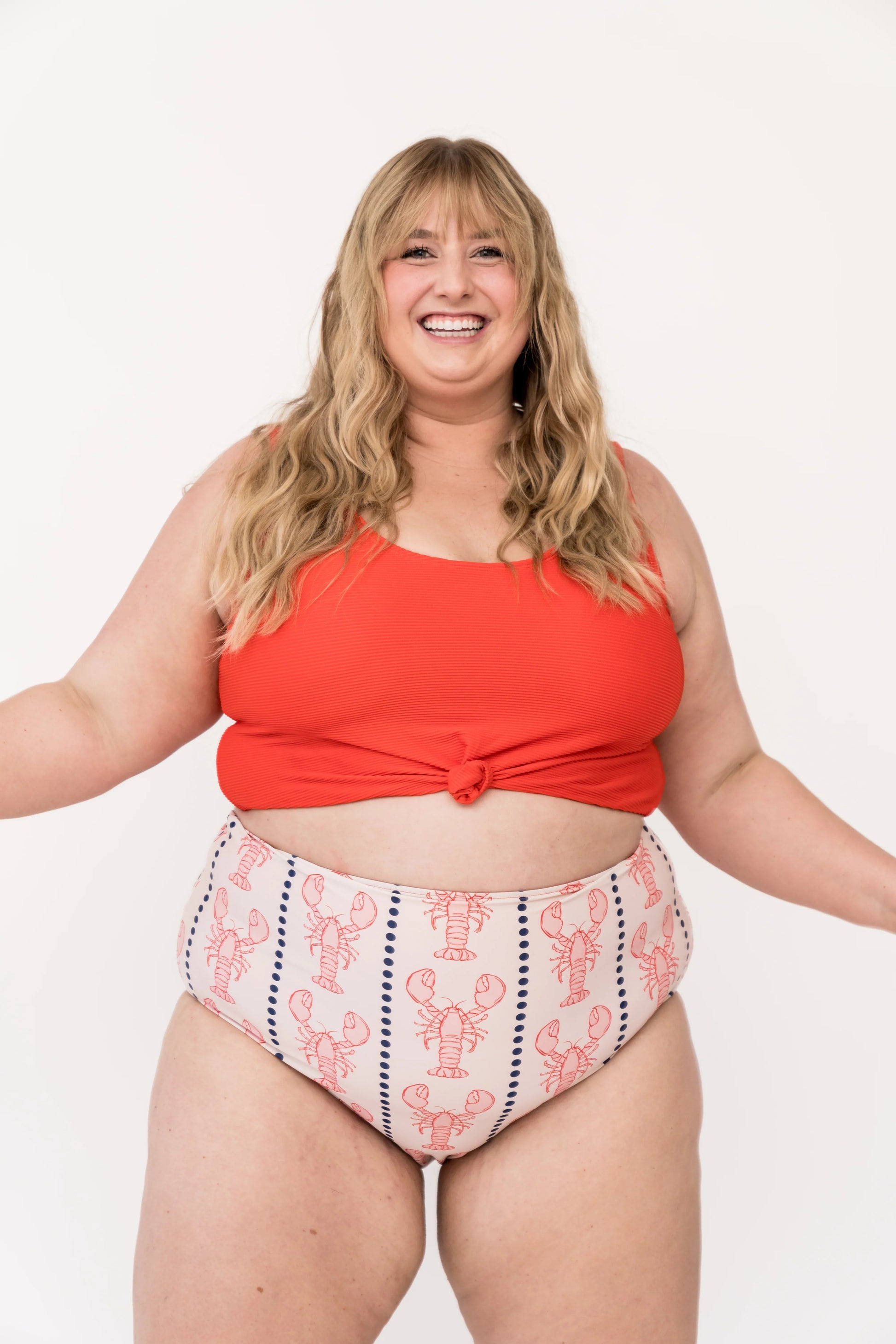  Leisure Reversible Bottom | Nautical Red Lobster