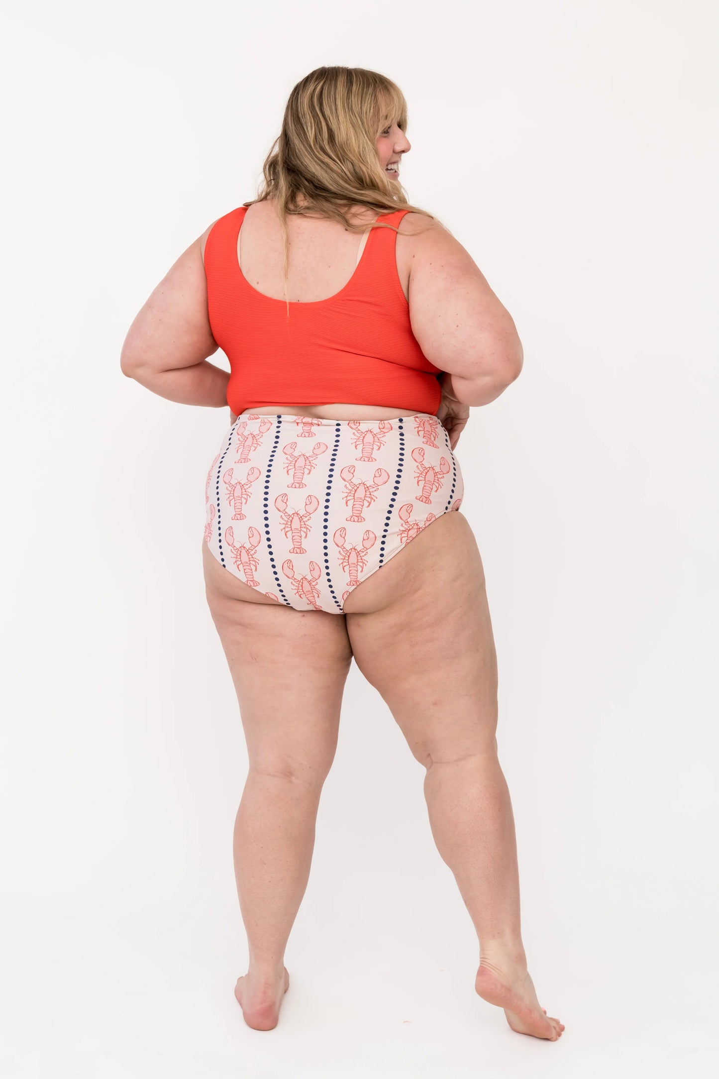  Leisure Reversible Bottom | Nautical Red Lobster