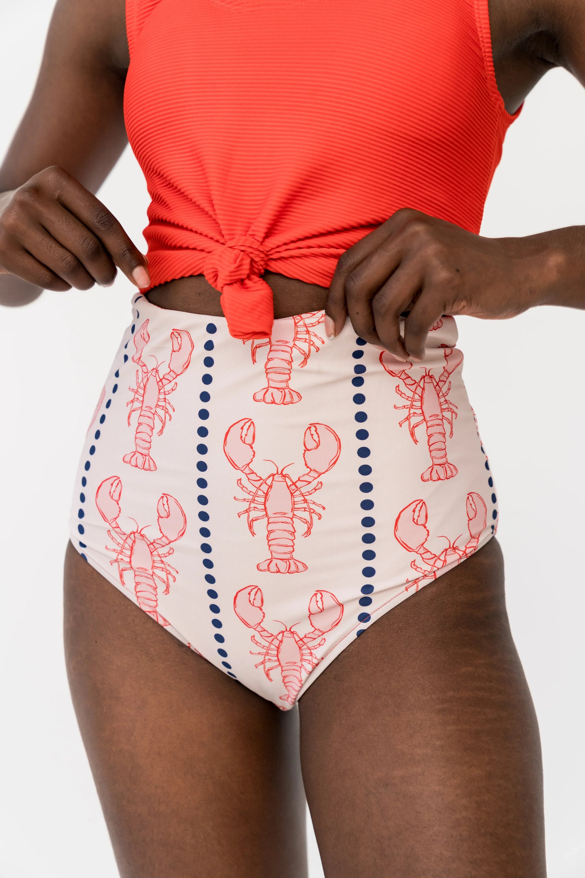  Leisure Reversible Bottom | Nautical Red Lobster
