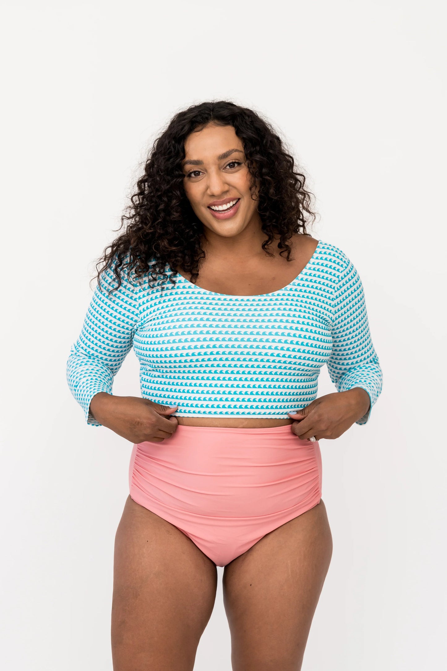  High Rise Barefoot Bottom | Pink Pearl