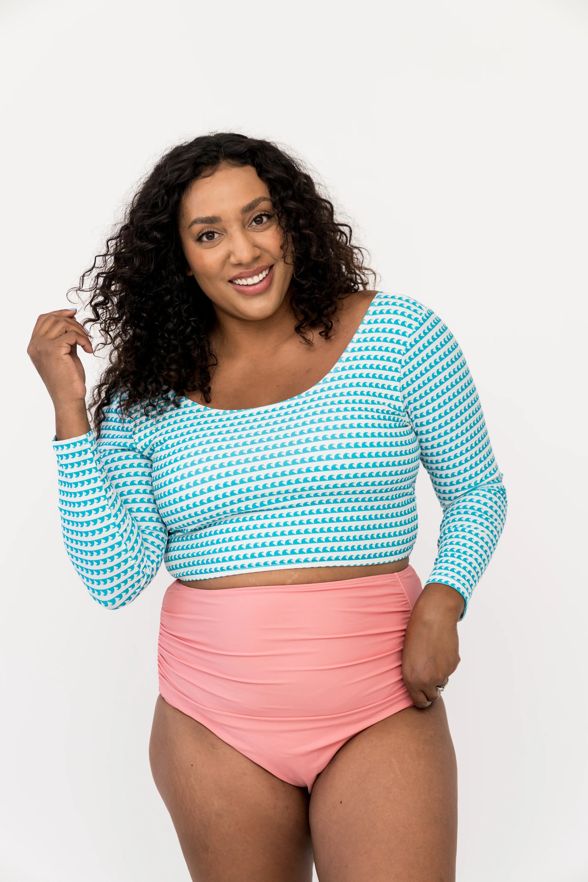  Surfer Top | Aquamarine Wave