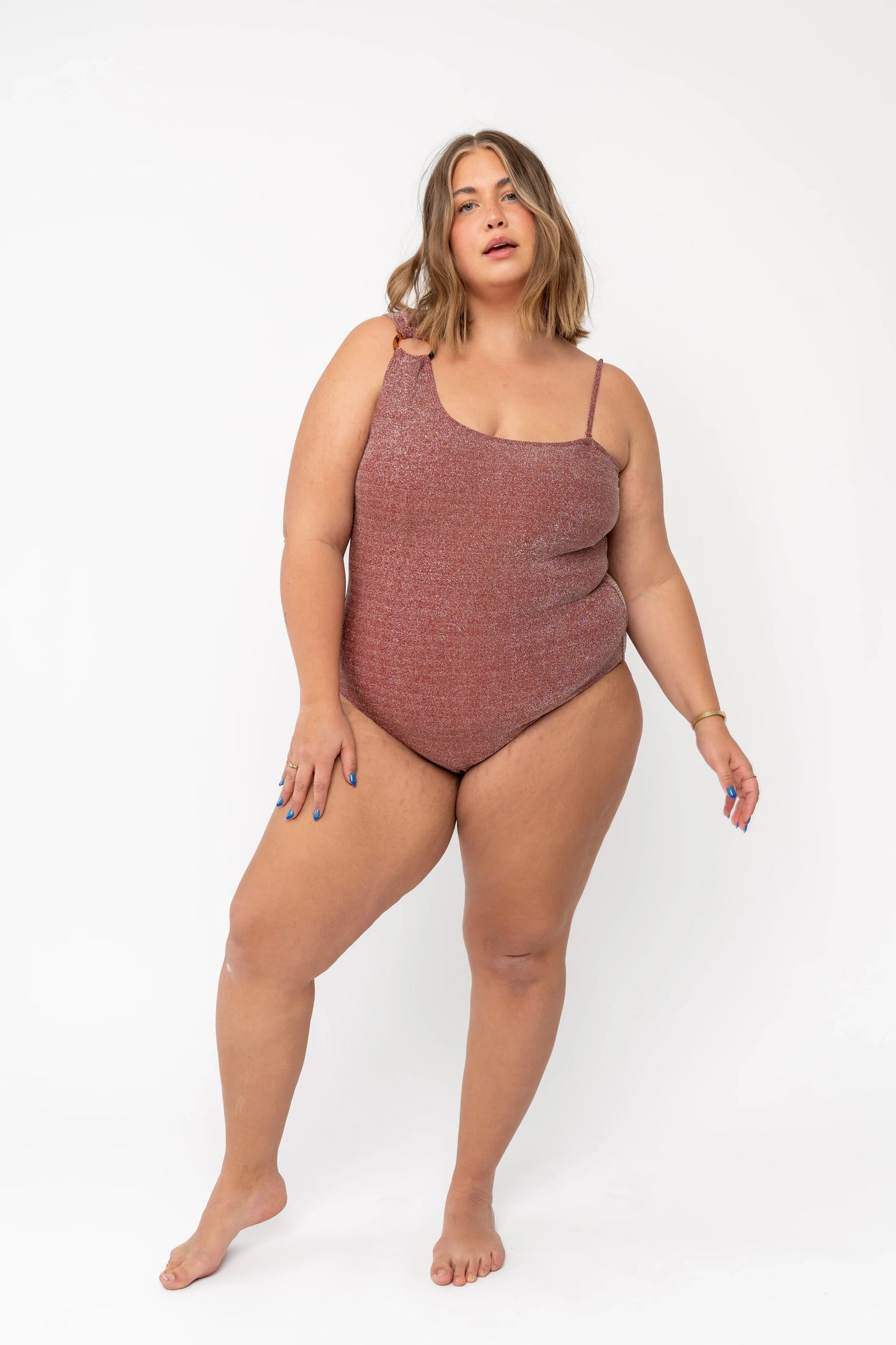  Ripple One Piece | Cranberry Shimmer