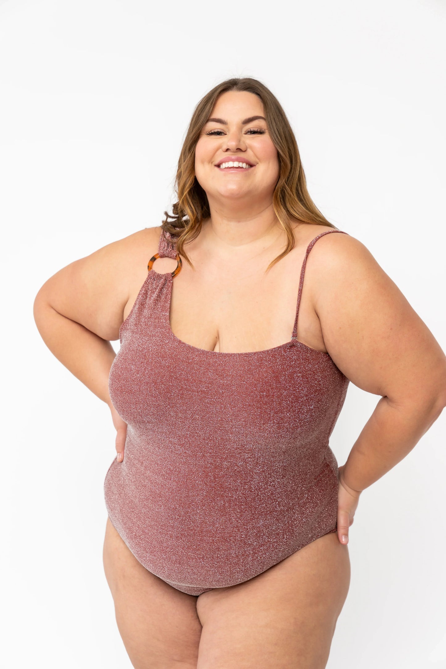  Ripple One Piece | Cranberry Shimmer