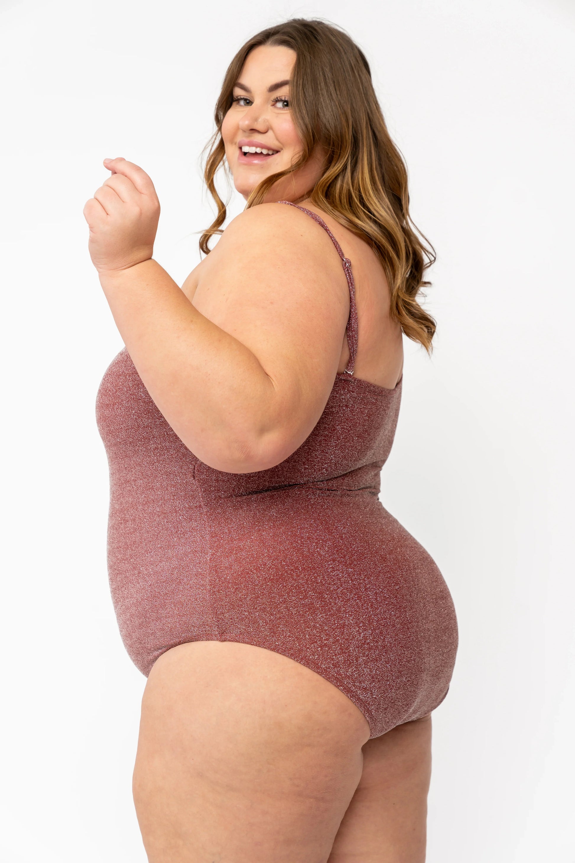  Ripple One Piece | Cranberry Shimmer