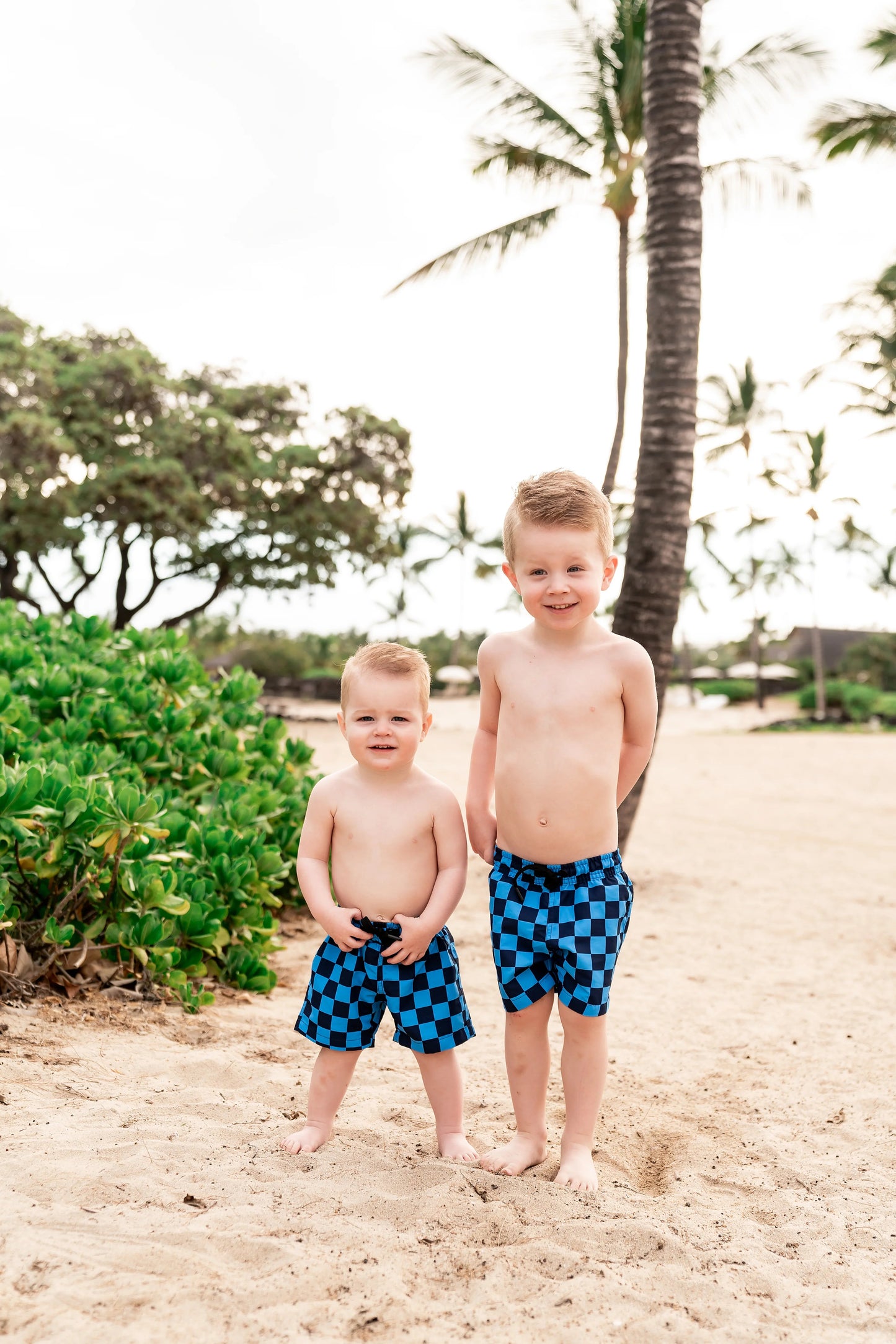  Mini Hang Ten Shorts | Blue Check