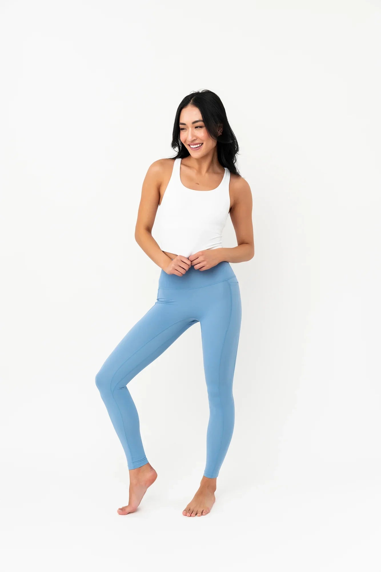  Balance High Waisted Leggings | Surface Blue