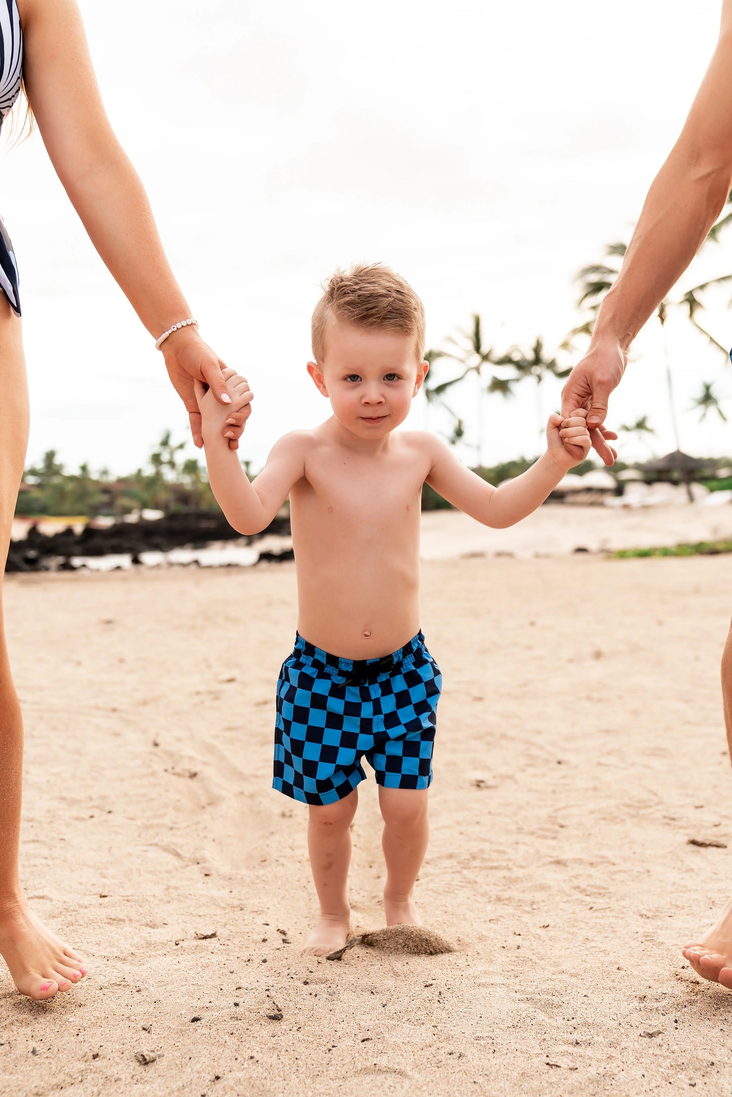  Mini Hang Ten Shorts | Blue Check